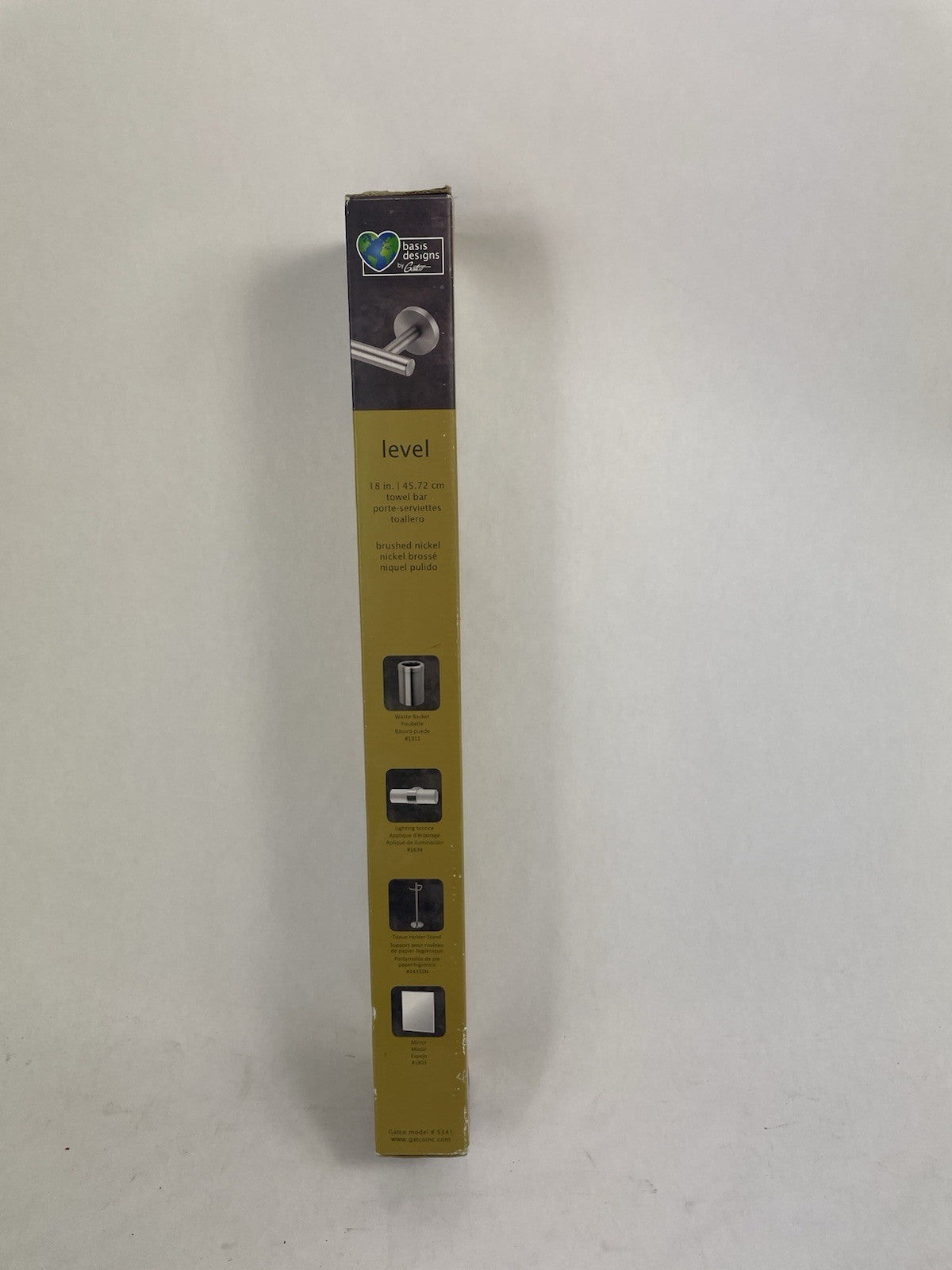 Gatco Level 18 in Towel Bar in Brushed Nickel