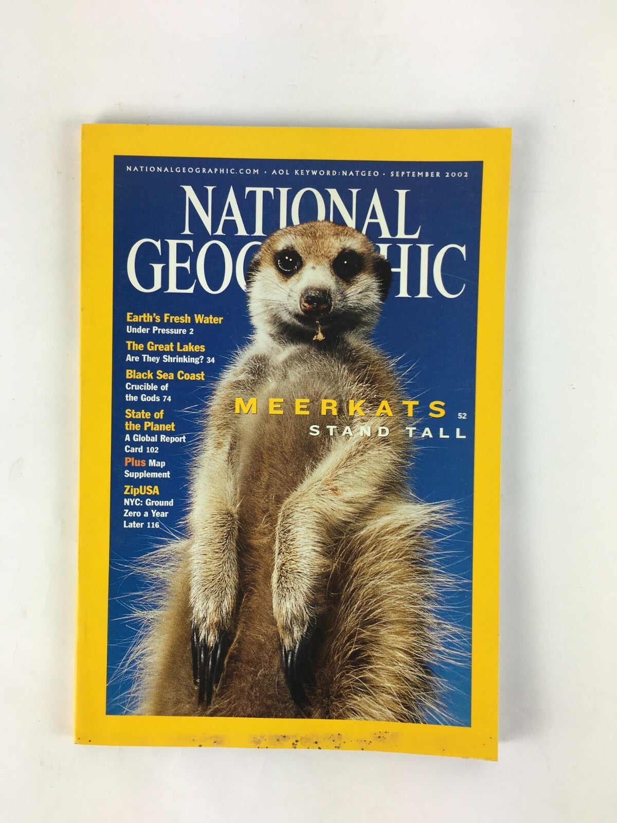 September 2002 National Geographic Magazine Meerkats Stand Tall Black Sea Coast