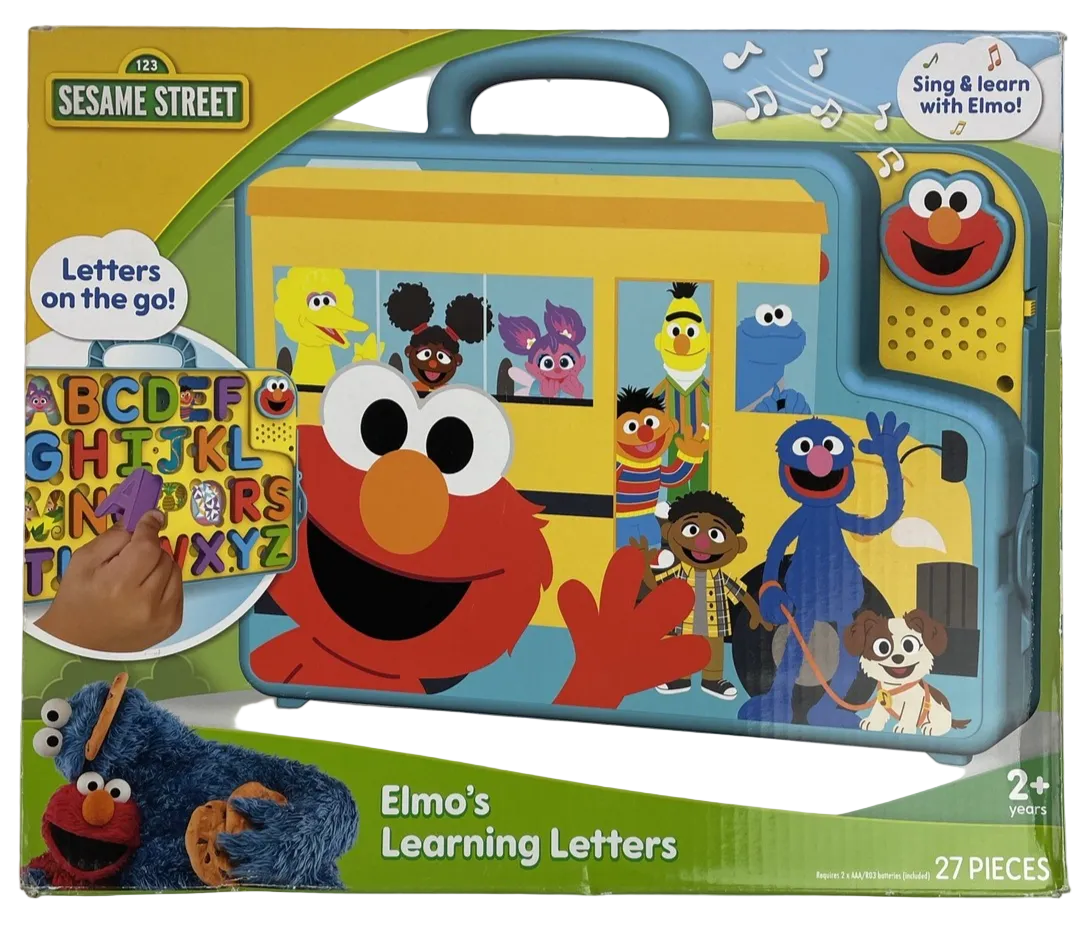 SESAME STREET Elmo's Learning Letters Bus — Interactive Alphabet & Spelling Toy