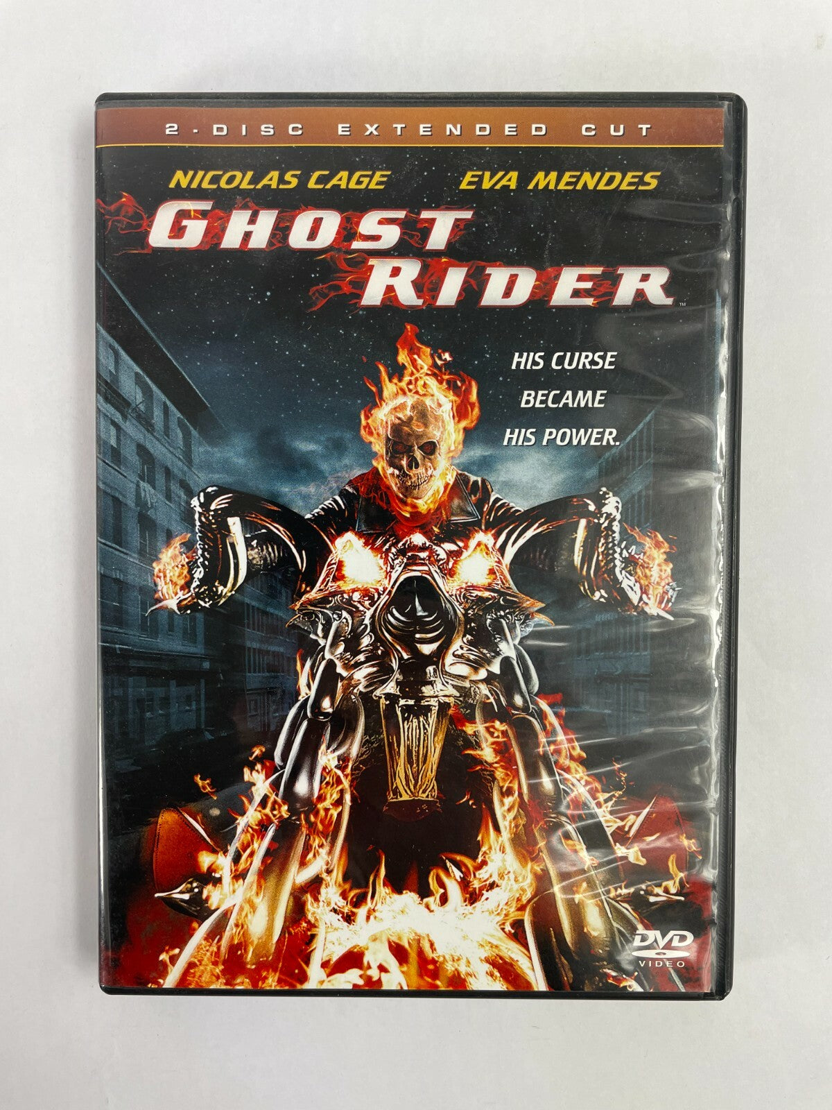 Nicolas Cage Eva Mendes Ghos Rider His Curse Became His Power DVD Movies