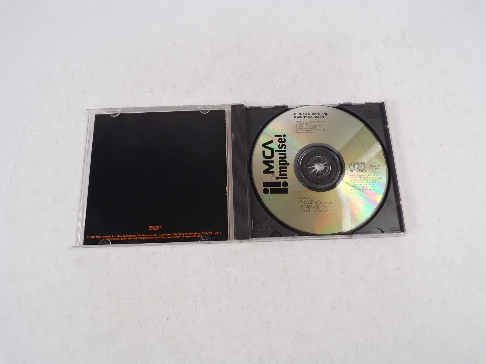 John Coltrane & Johnny Hartman They Say It's Wonderful Dedicated To You CD#34