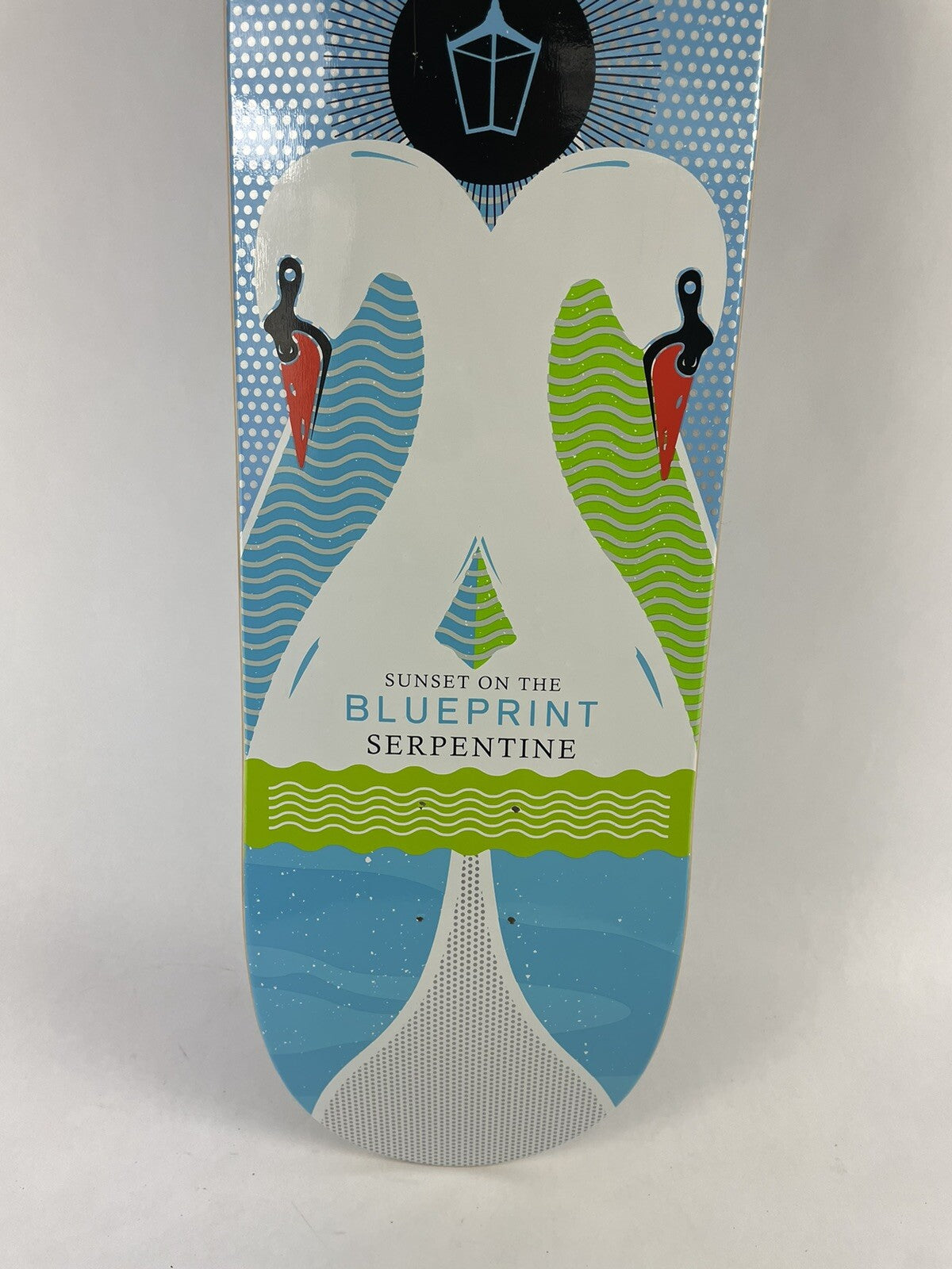 Blueprint Skateboards Nick Jensen Serpentine 7.875-inch rare skateboard deck with premium maple construction and signature graphic.
