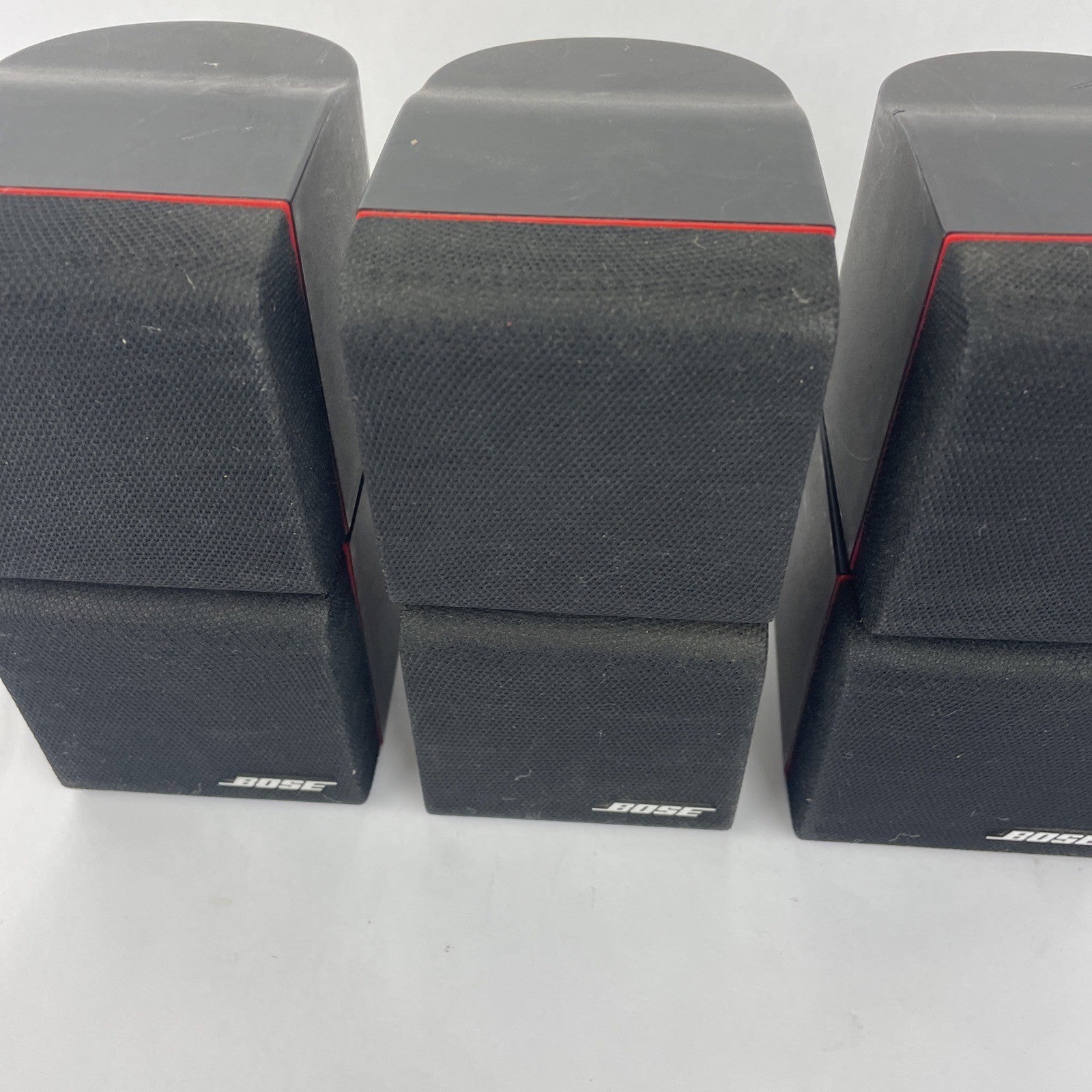 OEM Bose Acoustimass Redline Classic Double Cube Speakers Black Set Of 3