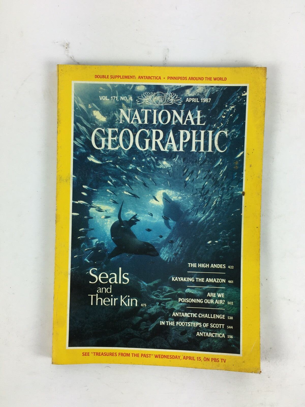 April 1987 National Geographic Magazine Seals and Their Kin The High Andes