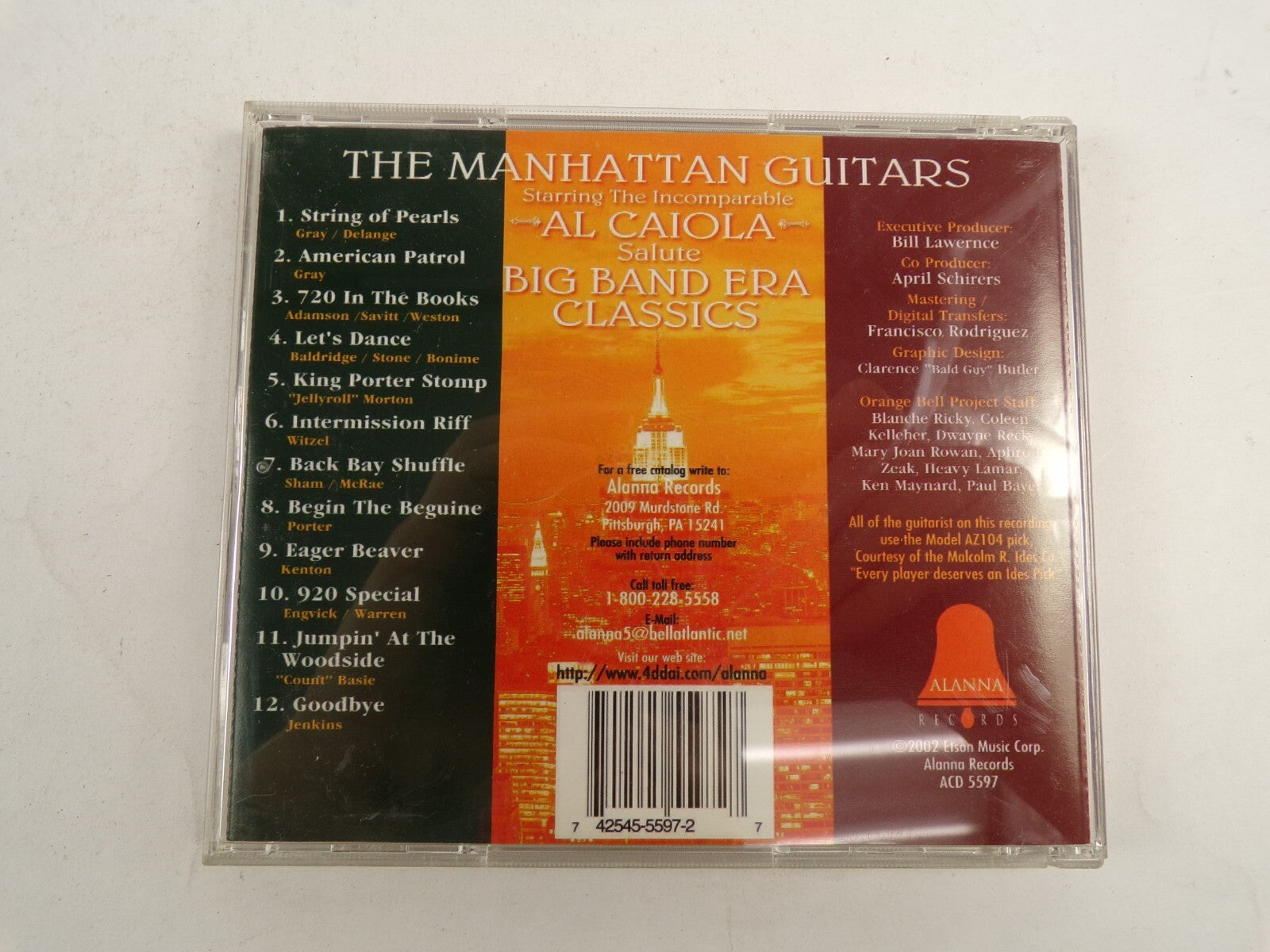 The Manhattan Guitars Al Caiola Salute Big Band Era Classics Let's Dance CD#48