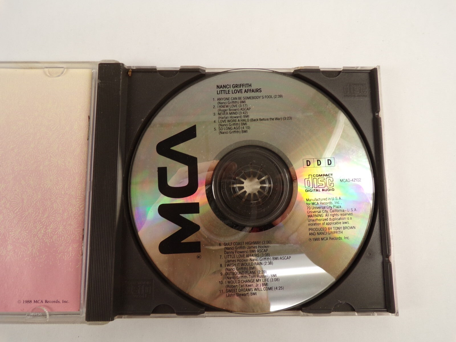 Nanci Griffith Little Love Affairs I Knew Love Never Mind So Long Ago CD#50