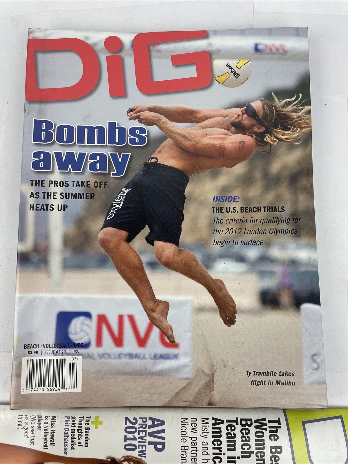 Lot Of 7 x 2009 2010 2011 " DiG " Beach Volleyball Life Magazine