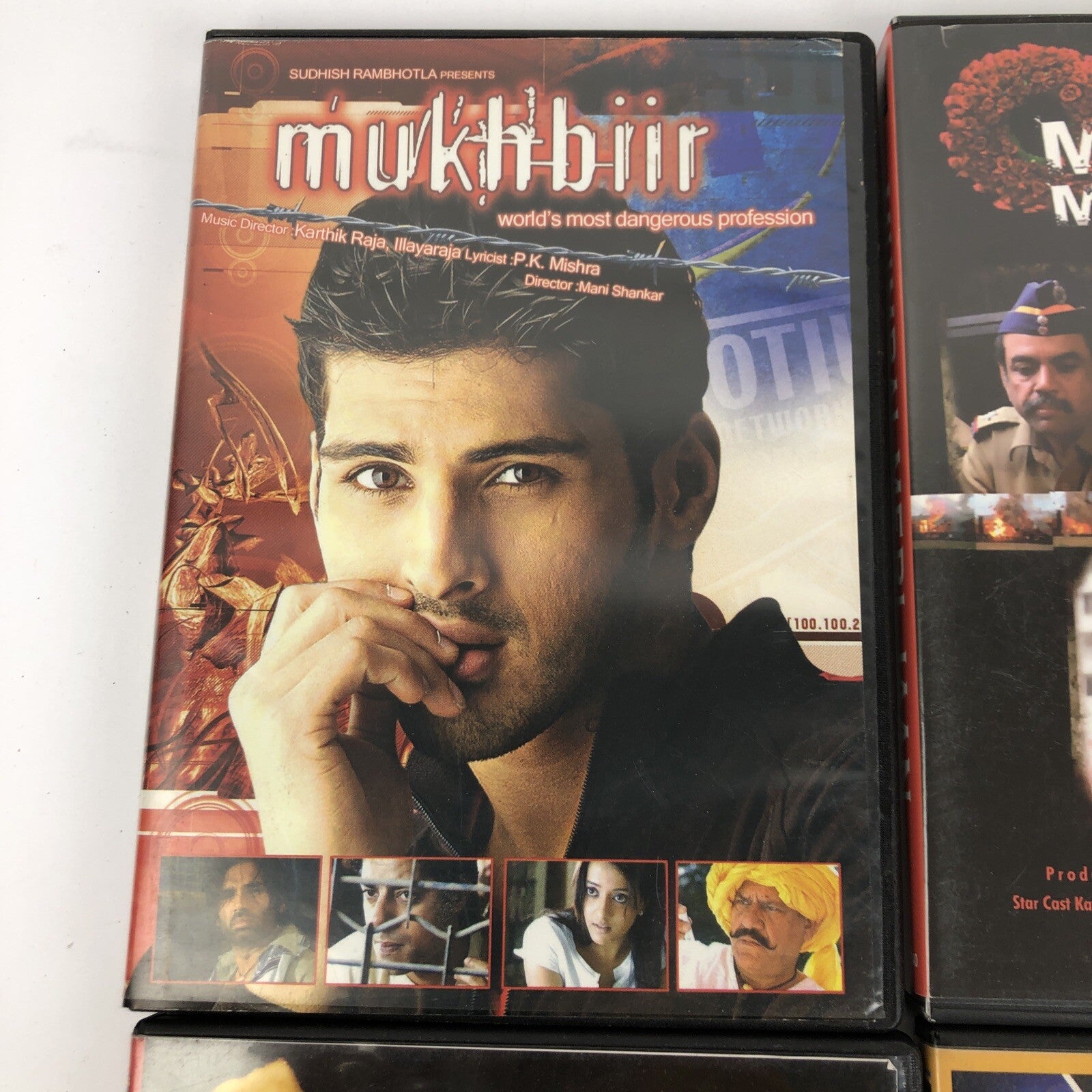 6 x Bollywood DVD + CD MUKHBIIR APNI BOLI APNA DES BLACK CHAMKU MUMBAI MERI JAAN