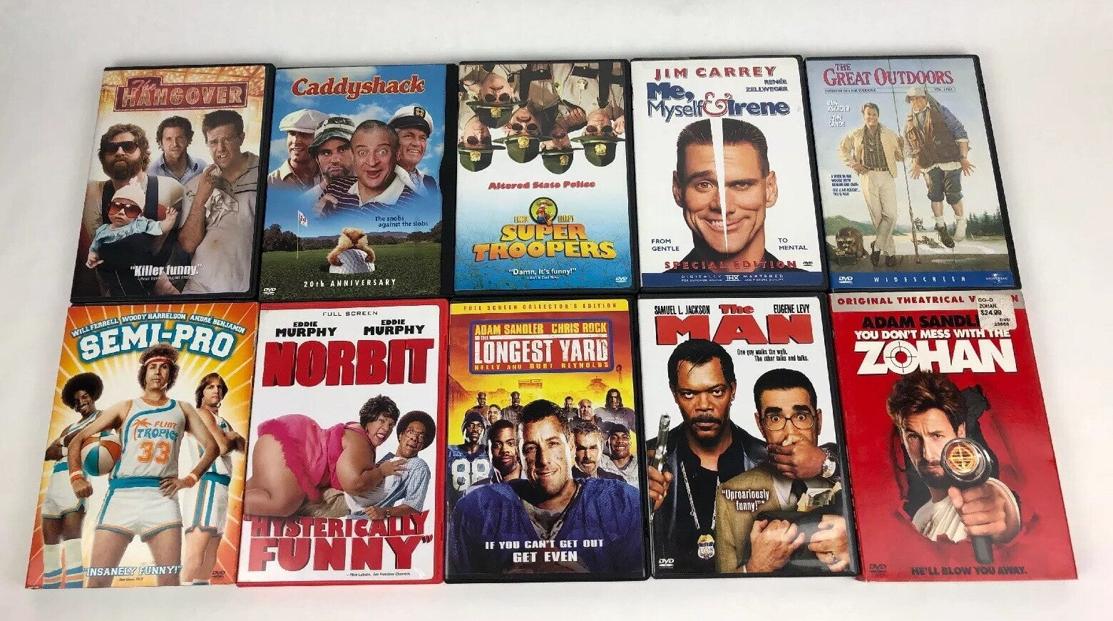 LOT OF 10 DVD MOVIES COMEDY CLASSICS FAST FREE SHIPPING * MINT DISCS