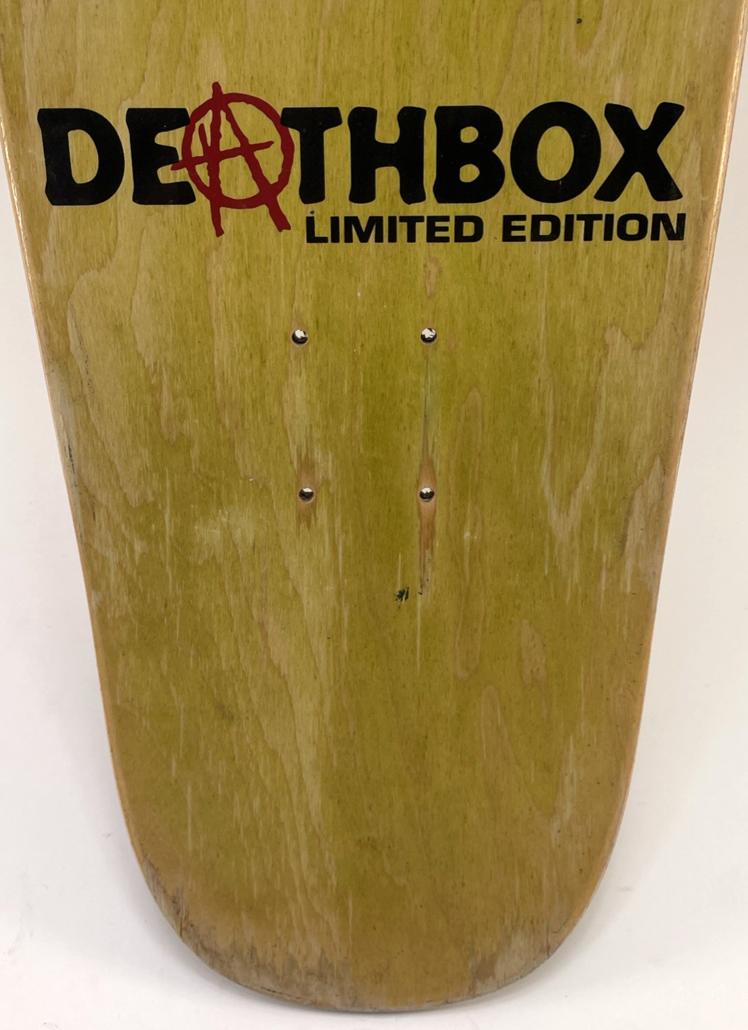Deathbox Skateboards Orange / Black Surf Pirate Skull Limited Edition 9" x 34.5"