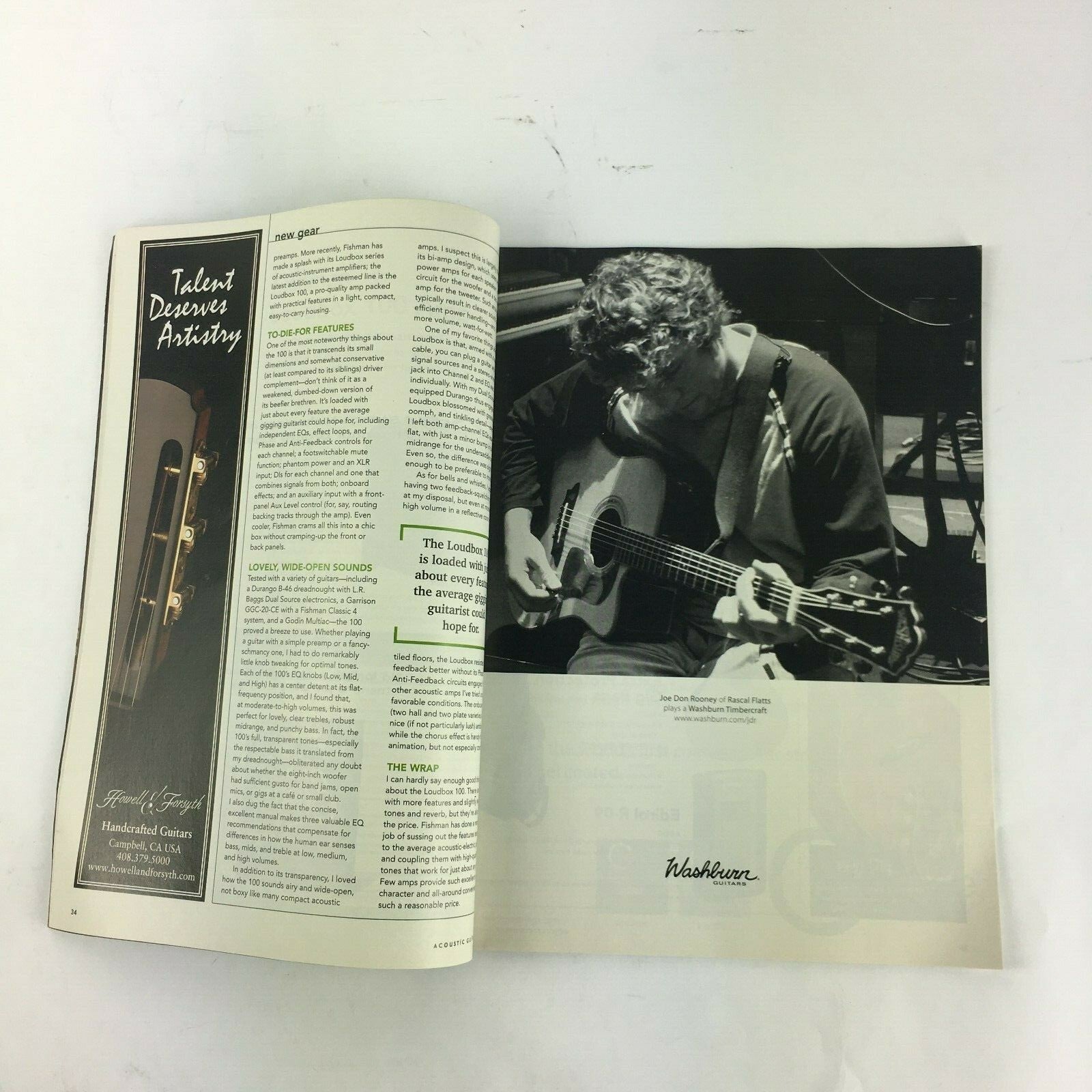 July 2006 Acoustic Guitar World Magazine Andy Summers Rosanne Cash Santa Cruz