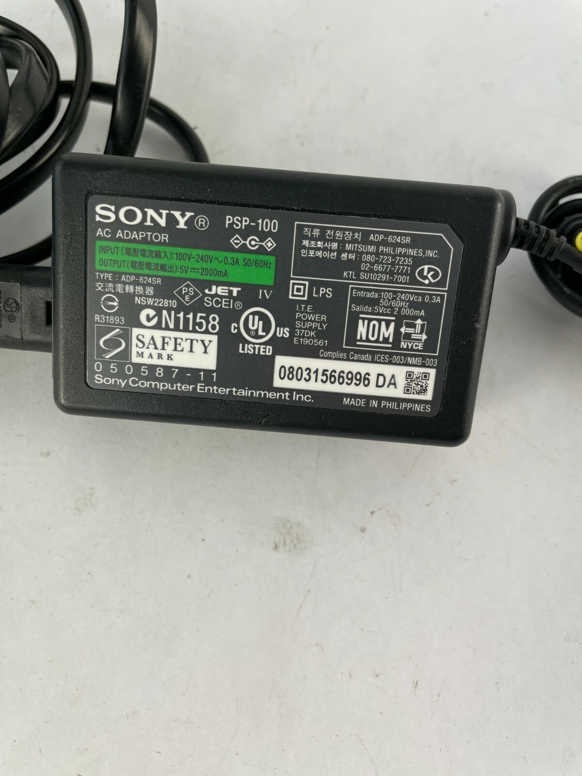 Genuine Sony Ac Adapter ADP-624SR Output 5 V 2 A Power Supply Adapter A80