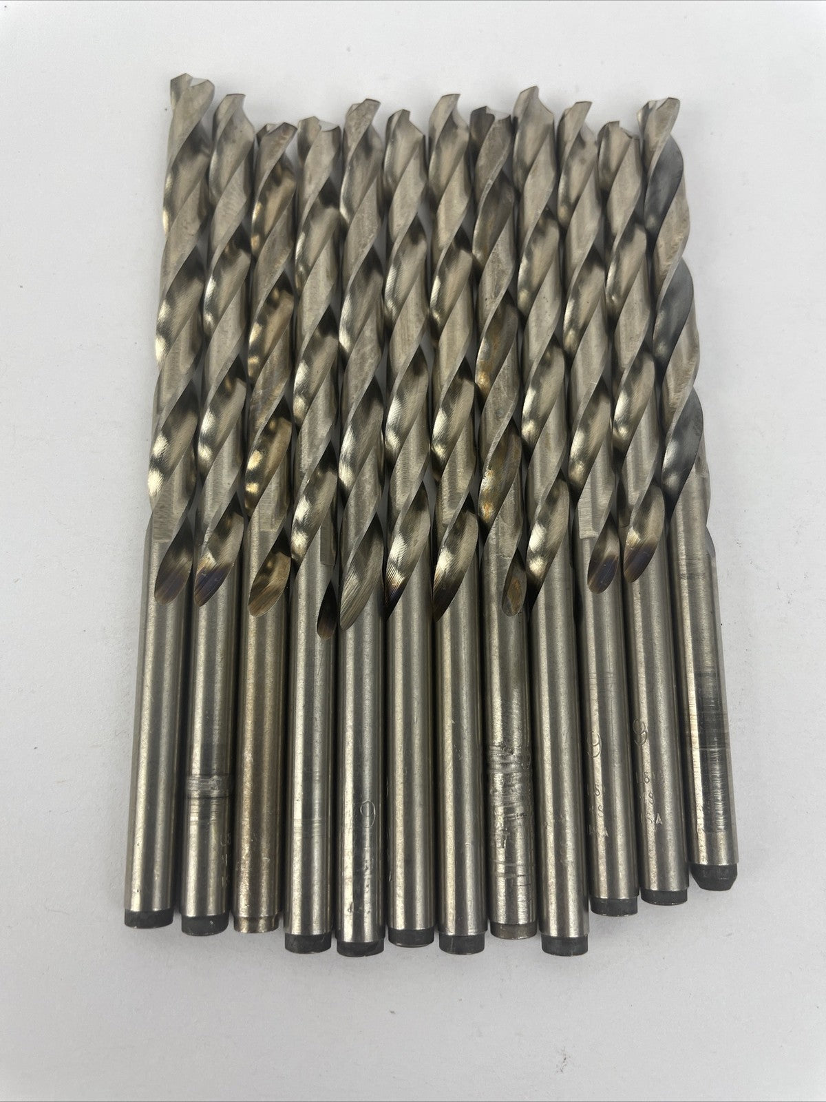 Lot 12 x No.9 HSS High Speed Steel Drill Bit Straight Shank Qty. 12  4.98mm #9