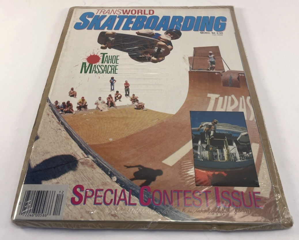 Transworld skateboarding Magazine December 1984 Billy Ruff Cover Tahoe Massacre