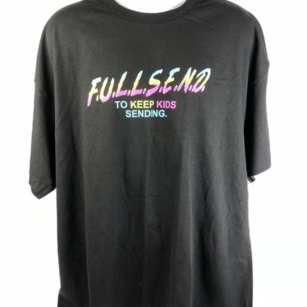Full Send D.A.R.E. Parody Tee Mens 3XL T Keep Kids Sending T-Shirt Nelk Boys XXX