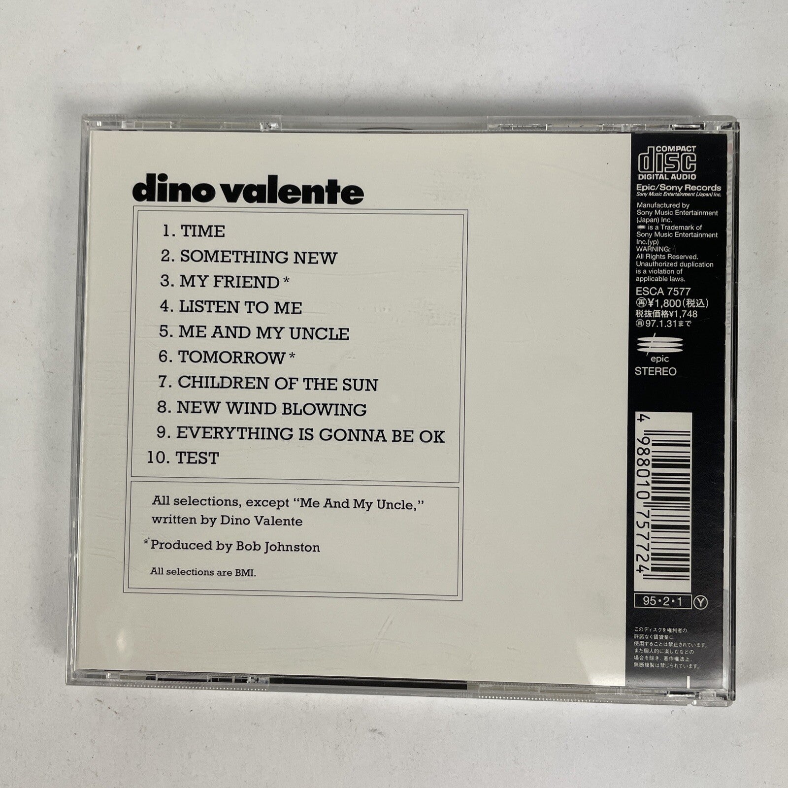 Dino Valente - Dino Cd Japanese Import   #23