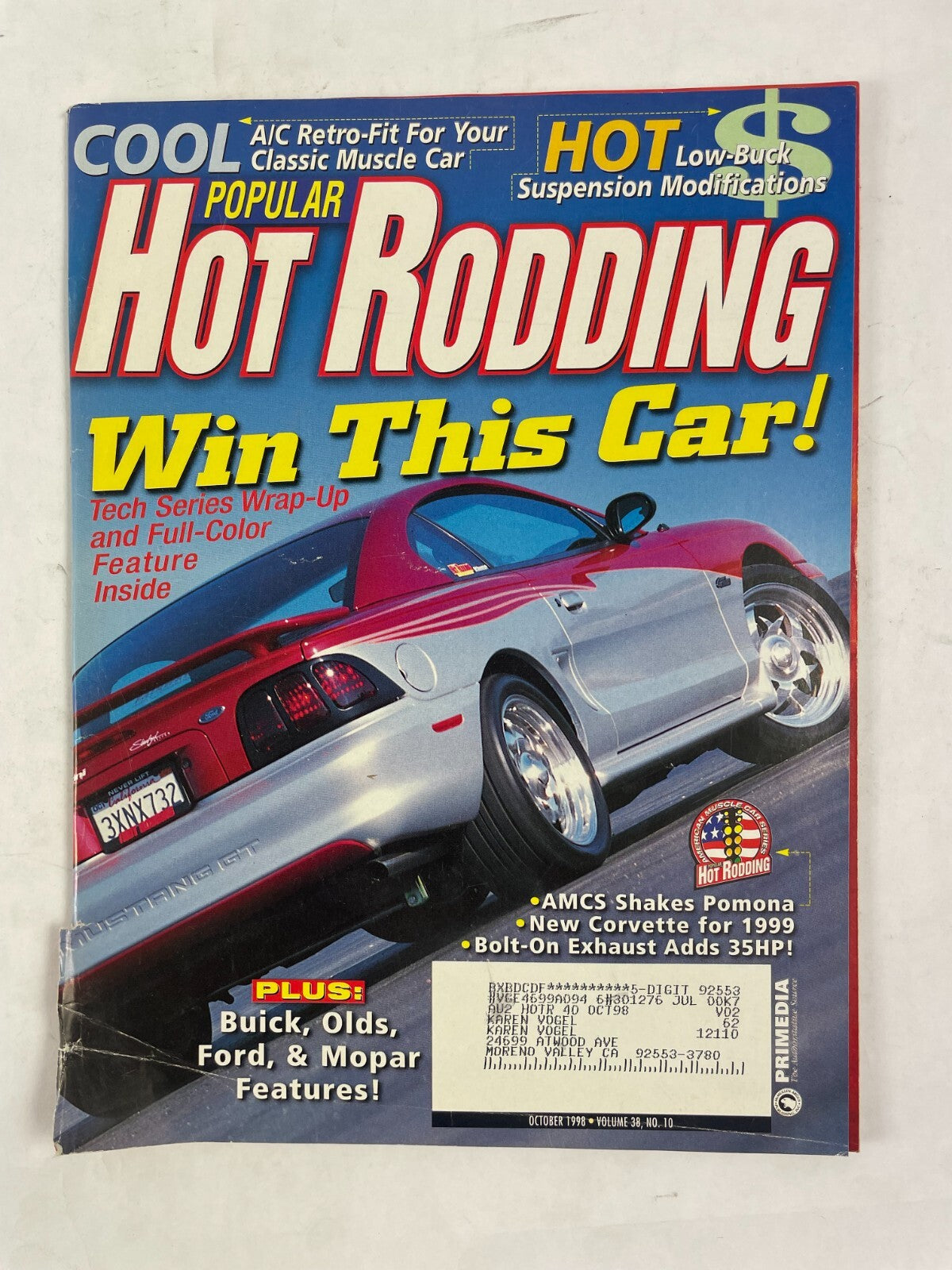 October 1998 Hot Rodding Magazinee Win This Car! Tech Series Wrap-Up And Full