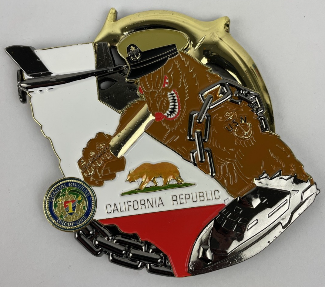 U.S Navy USN Coastal Riverine Group 1 CGR-1 Chief's Mess Military Challenge Coin