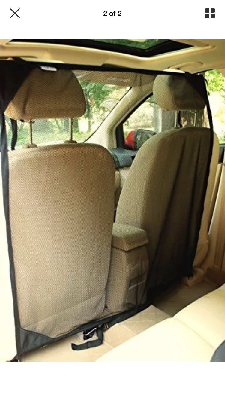 Pet Supplies Krunco Vehicle Net Pet Barrier Large Block Area & Metal Poles New