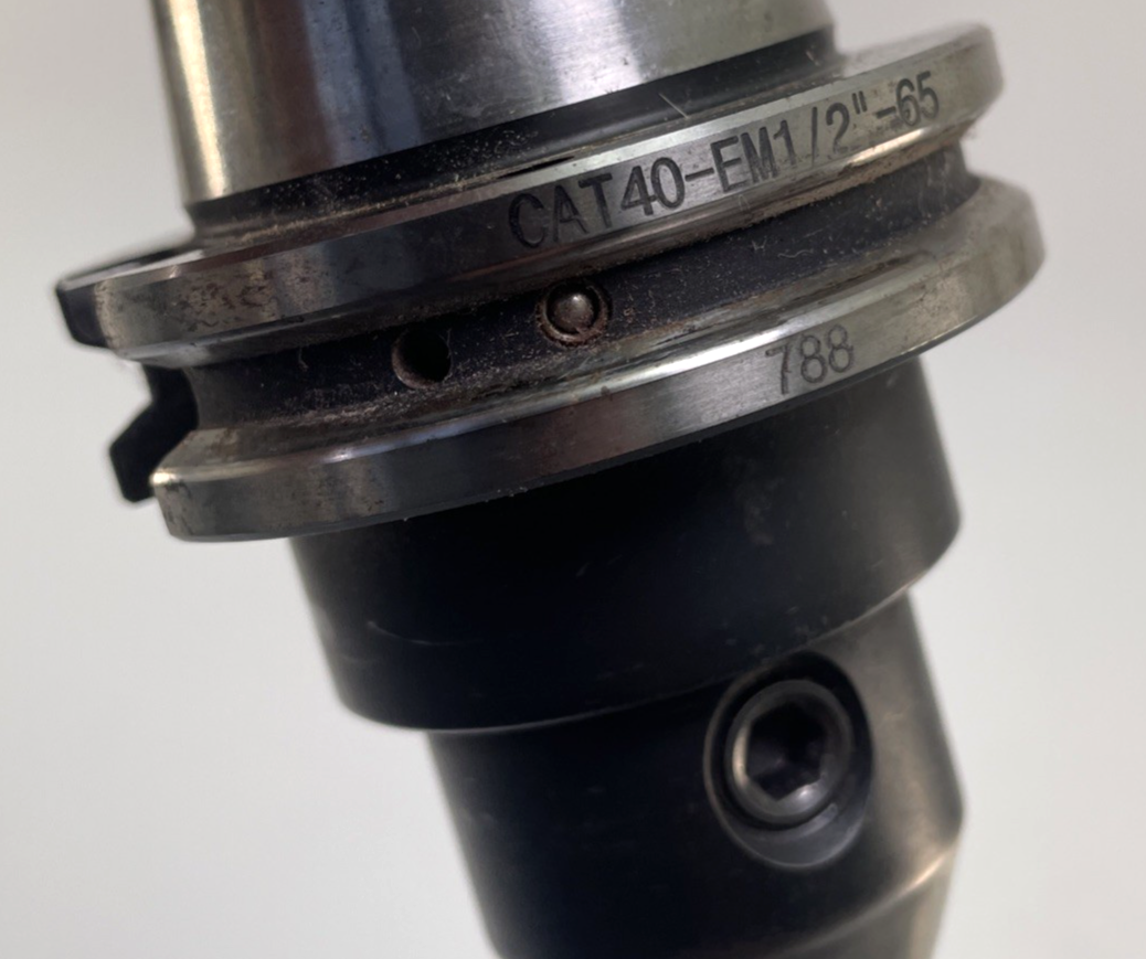 HPI America CAT40 HEM 1/2" - 65 CNC Collet Chuck Tool Holder x USST Pull Stud