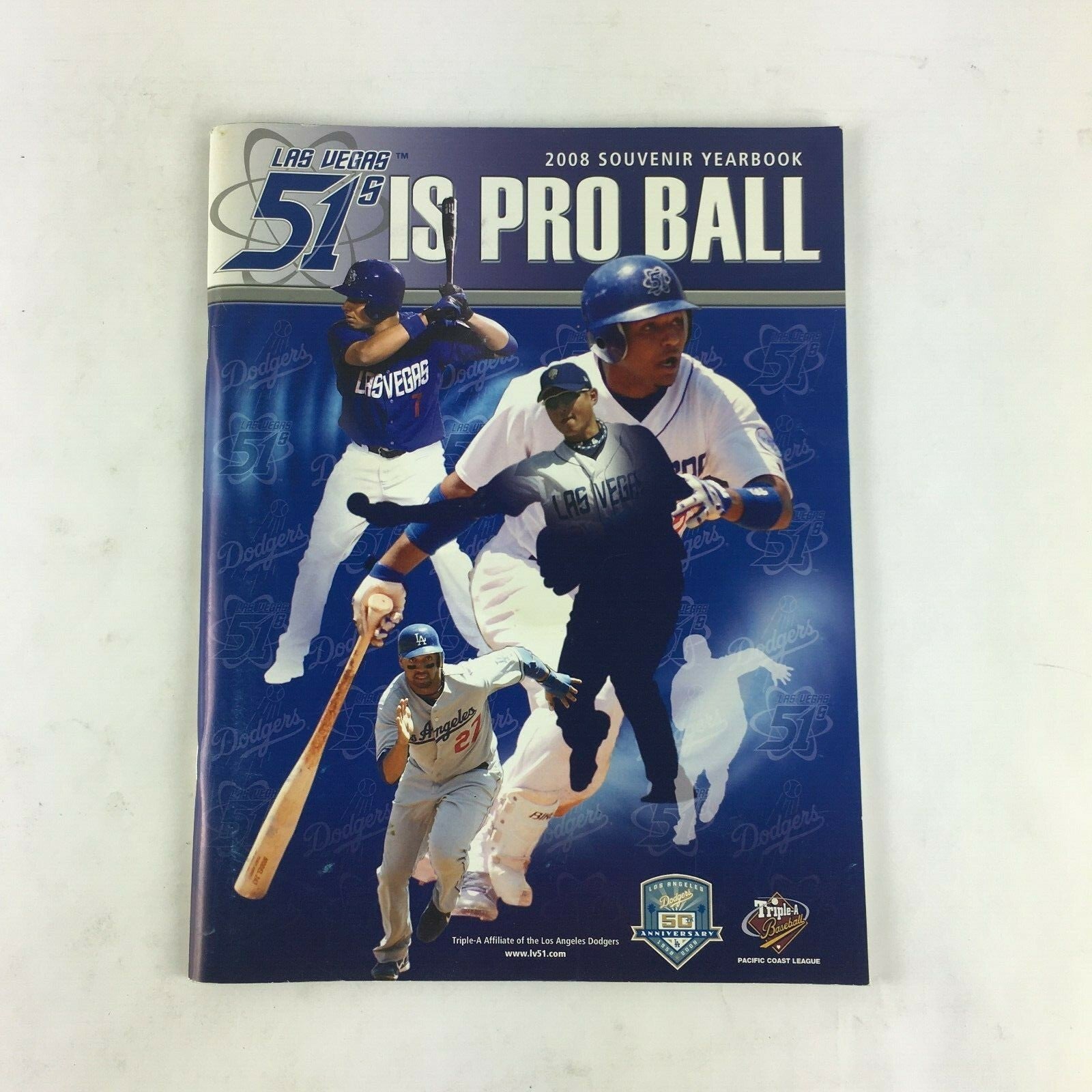 2008 Las Vegas 51s Pro Ball Magazine Souvenir Yearbook Dodgers