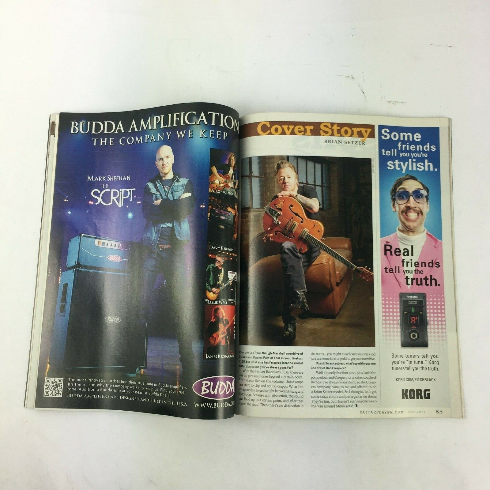 May 2011 Guitar Player Magazine Brian Setzer Instru Mental Cary Moore AlbertKing