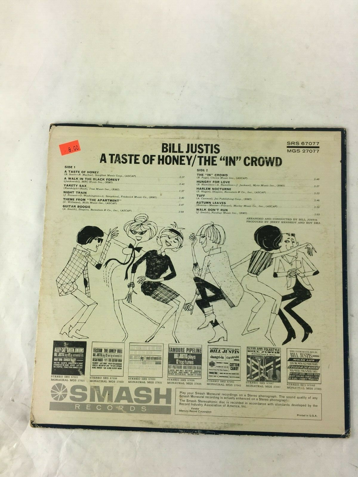 Bill Justis: A Taste Of Honey / The In Crowd