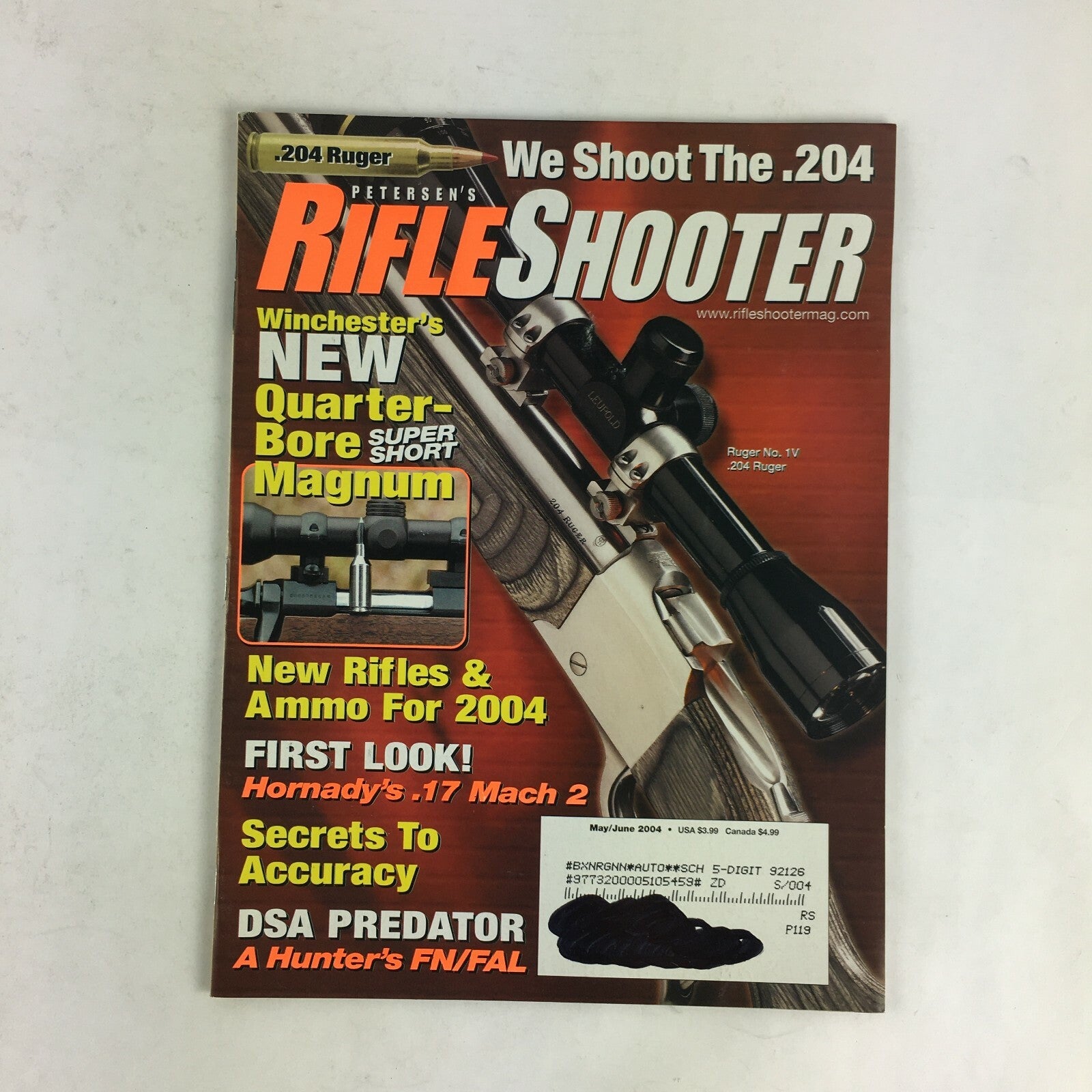 June 2004 Rifle Shooter Magazine New Rifles&Ammo For 2004 .204 Ruger .17 Mach 2