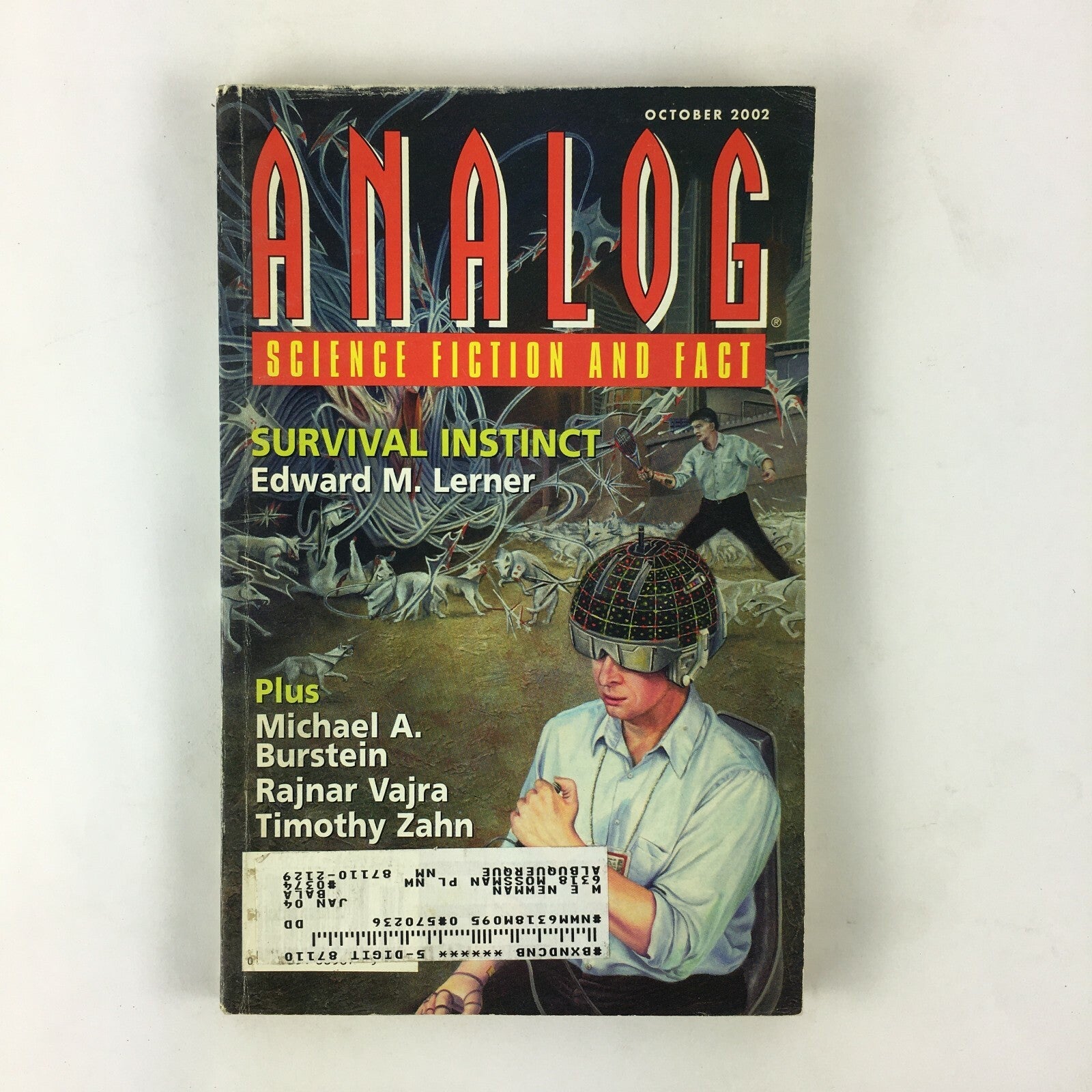 October 2002 Analog Science Fiction Fact Magazine Edward M.Lerner Michael A.