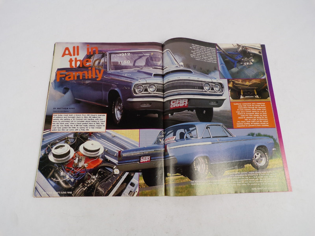 June 1999 Car Craft Big Motors For Big Power Chevy 383 Mopar 500 Ford 514