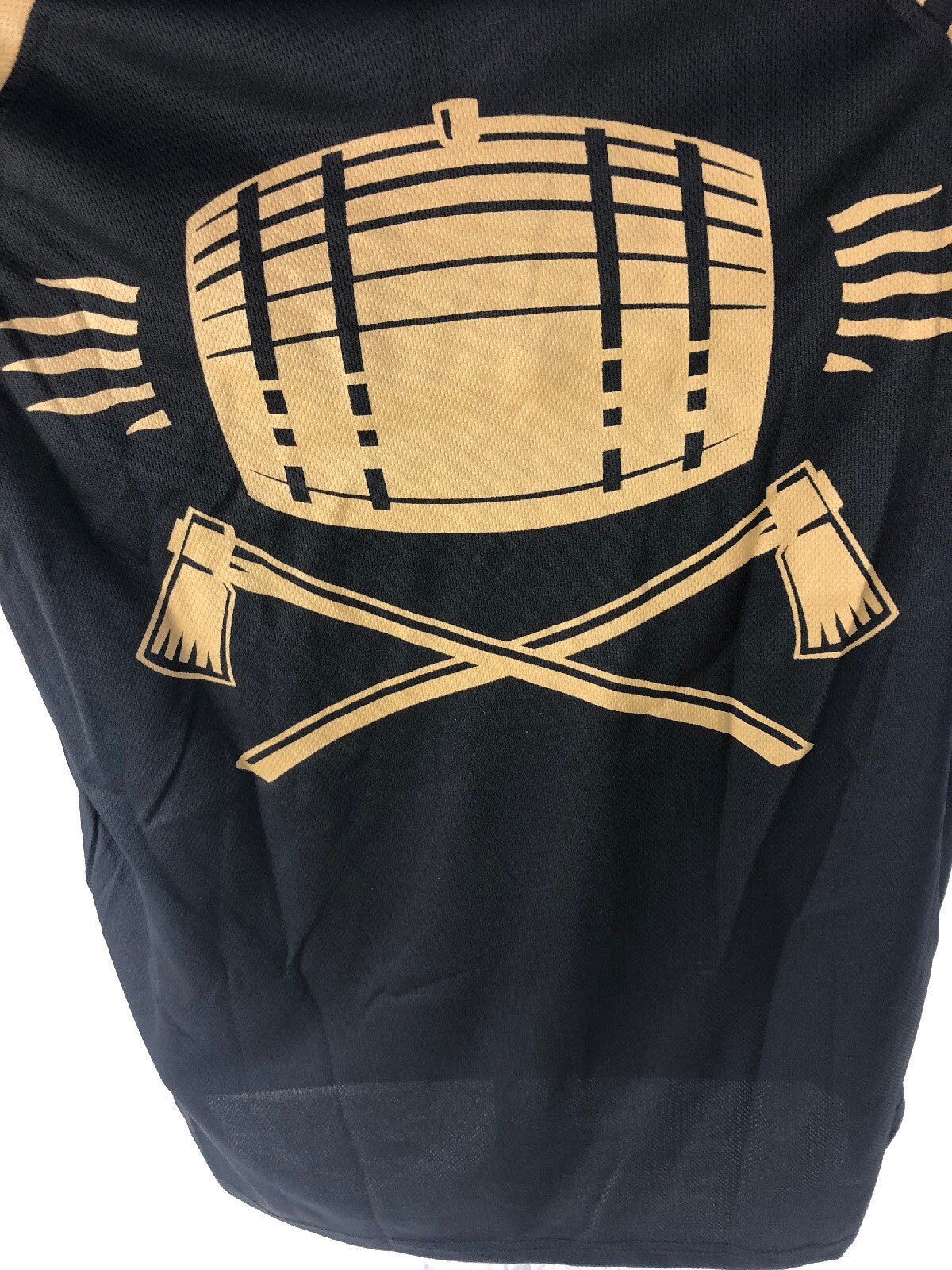Bacardi Oakheart Spiced Rum Black Football  Jersey Shirt Women’s MEDIUM New Rare