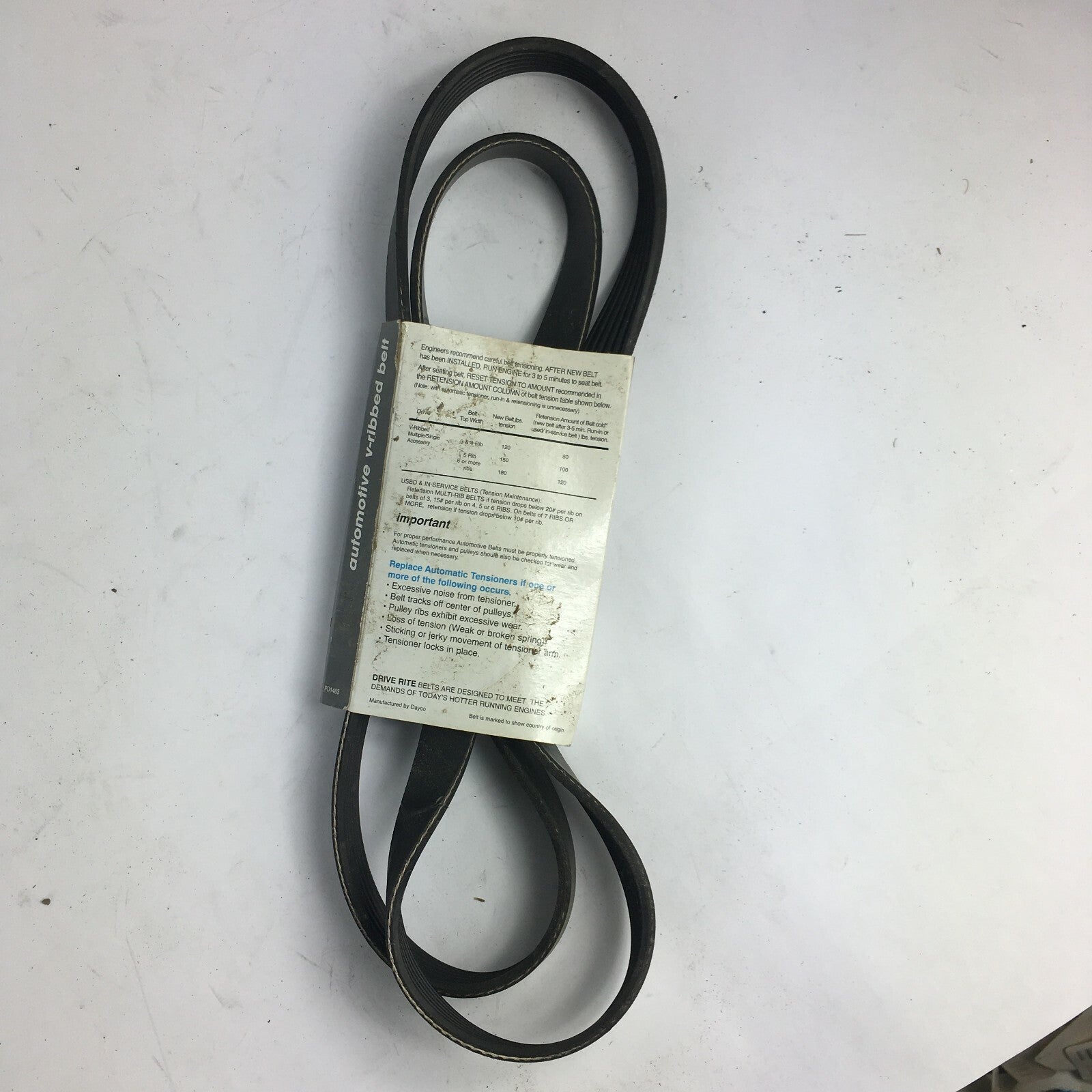 Genuine Drive-Rite Automotive Belt Tensioner 5060600DR-6PK1525 A7
