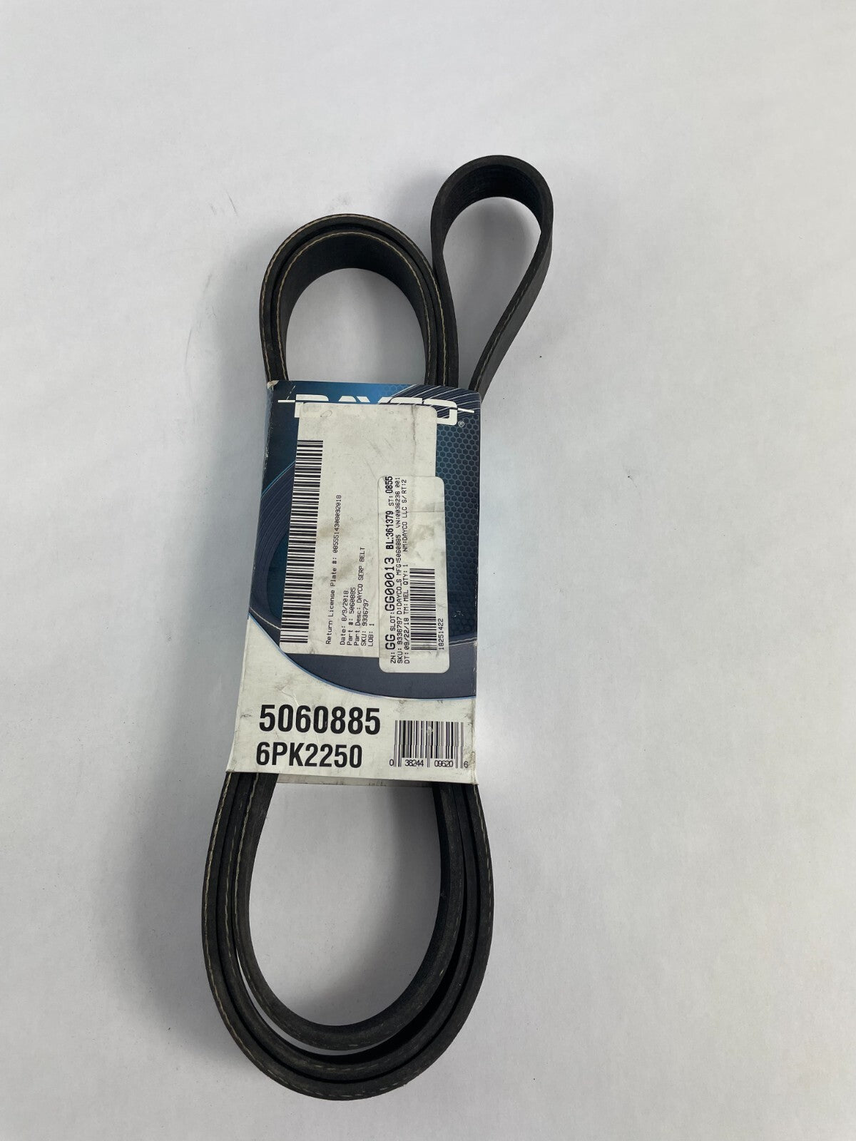 OEM Dayco Poly Rib 5060885 6PK2250 Premium Utility V-belt A10