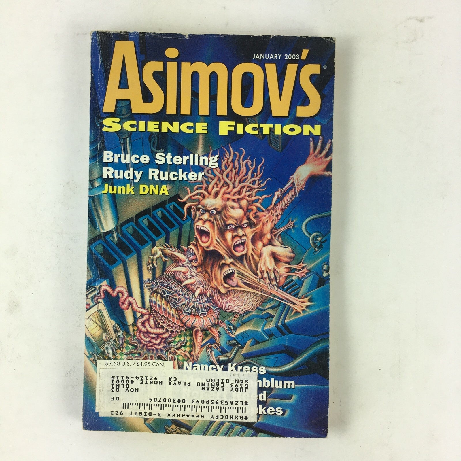 January 2003 Isaac Asimov's Science Fiction Magazine Bruce Sterling Rudy Rucker