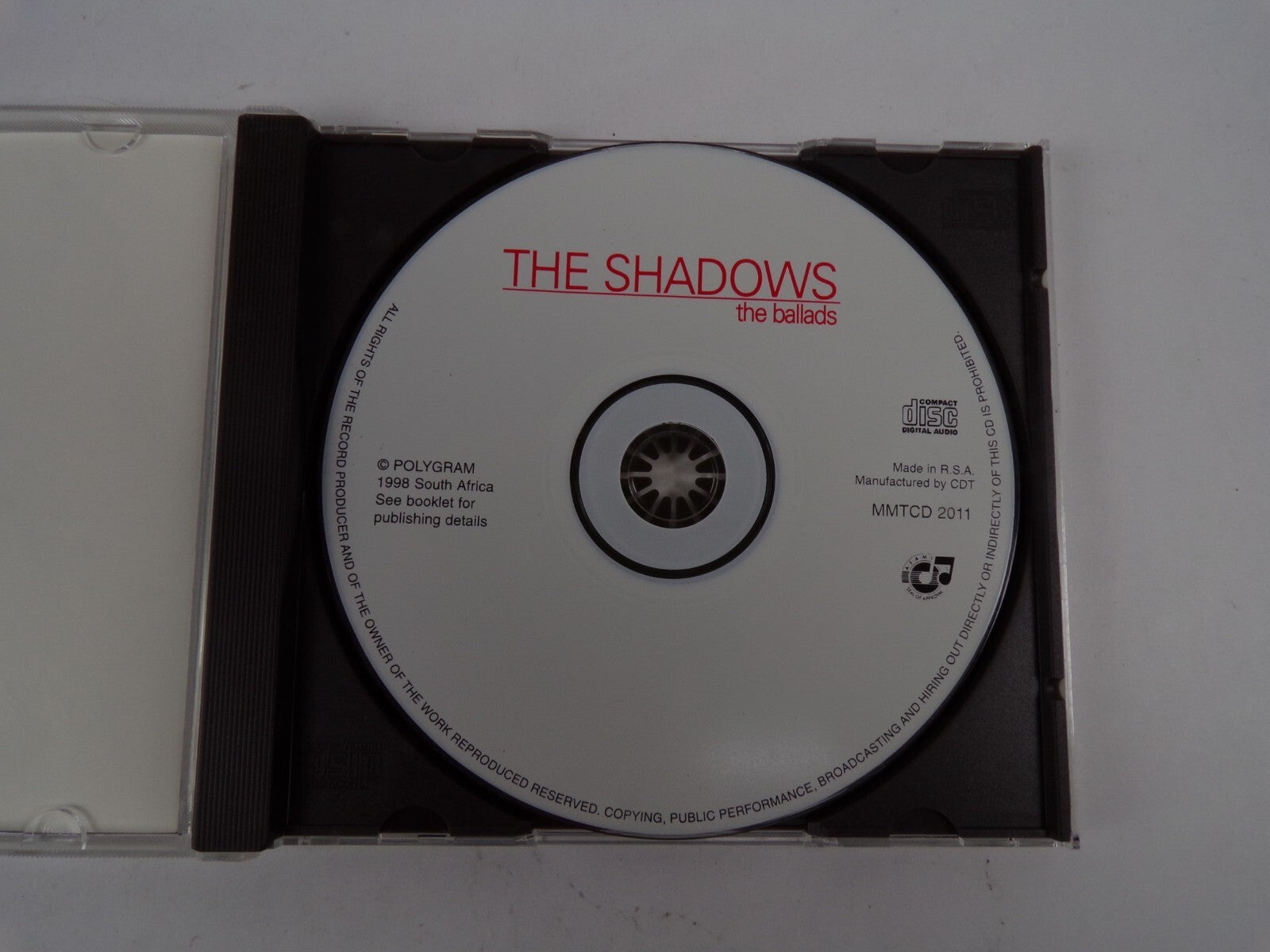The Shadows the Ballads Lady In Red Three Times A Lady Power Of Love Hello CD#38