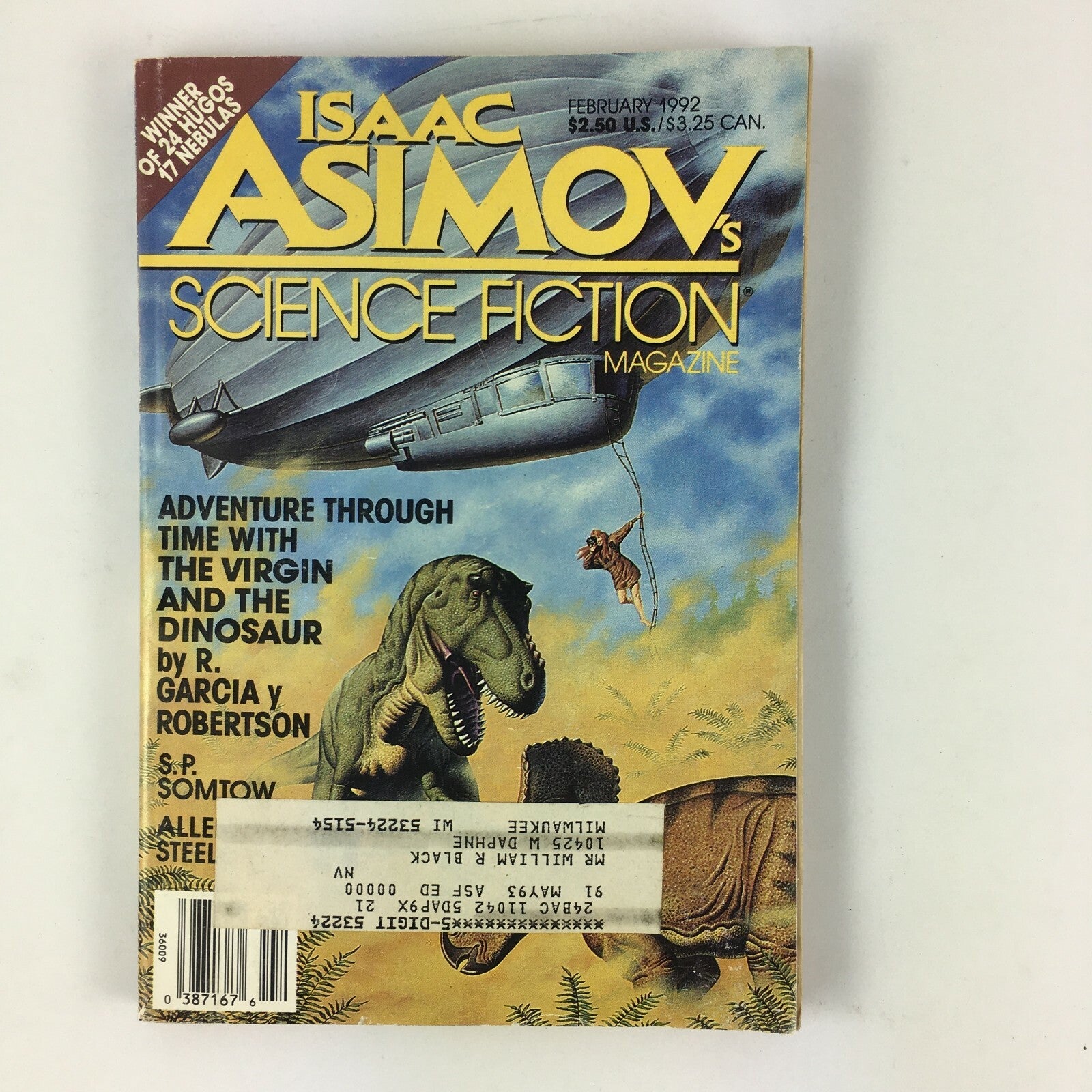 Feb 1992 Isaac Asimov's Science Fiction Magazine R.Garcia y Robertson S.P Somtow