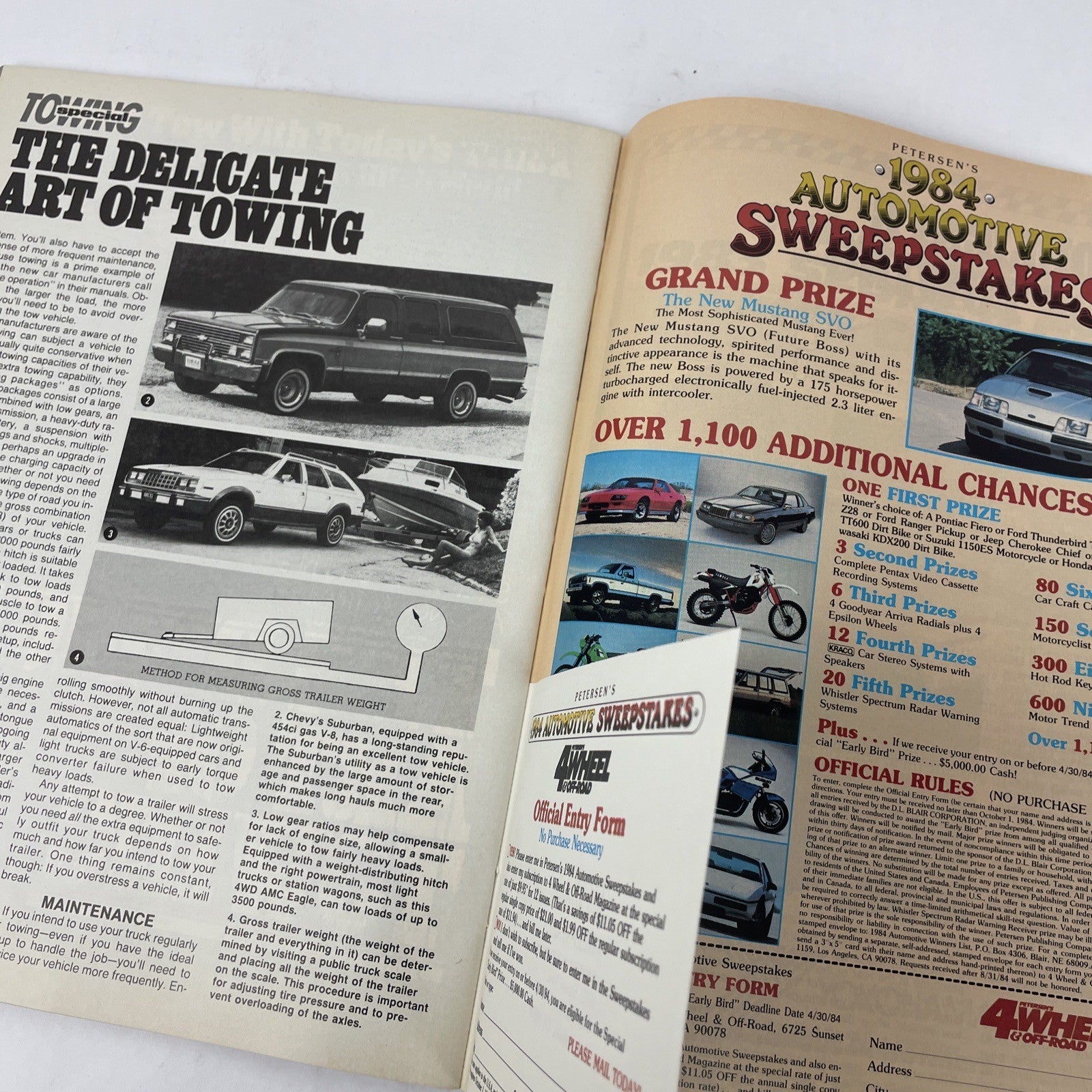 Vintage Petersen's 4 Wheel & Off-Road Magazine April 1984 Isuzu Trooper II