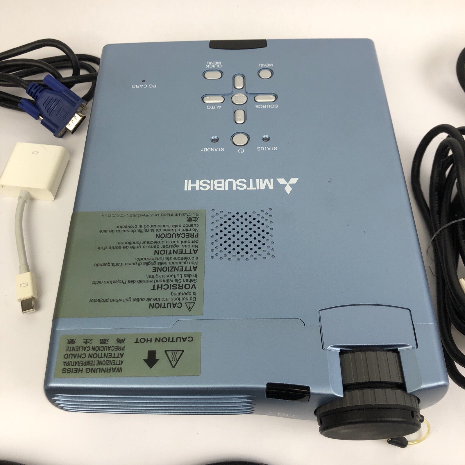 Mitsubishi XD50U Mini-Mits XGA Portable Projector + Remote w/ Carrying Case VGC