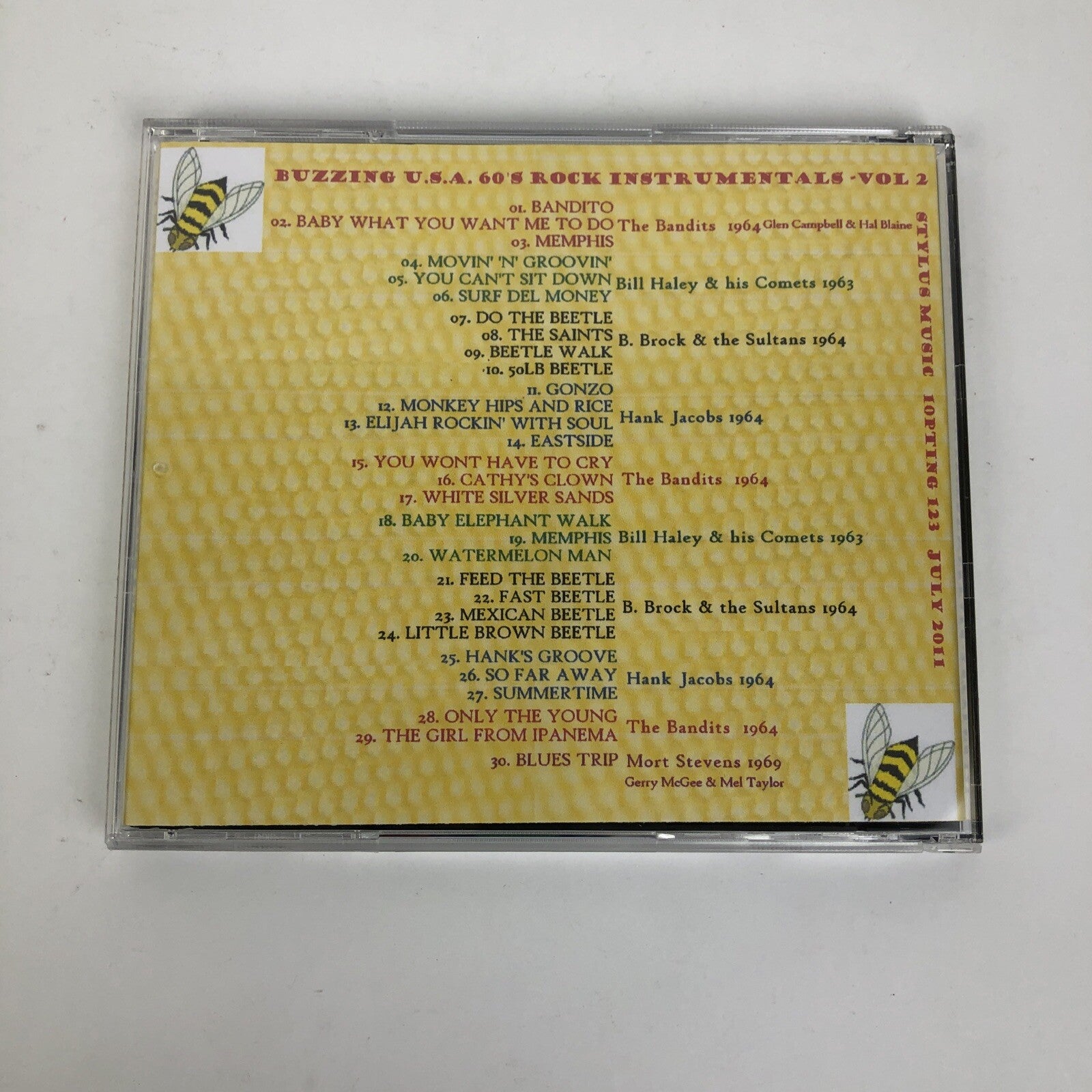 Buzzing U.S.A 60's Rock Instrumentals Vol. 2 Audio CD w Glen Campbell LOOK   #4