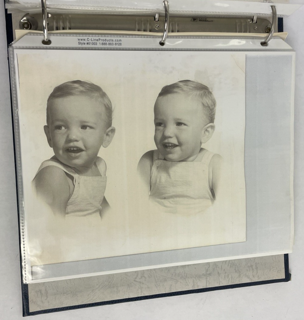 Antique Photo Album Portraits 1920-1940's Elder Family clipping biography