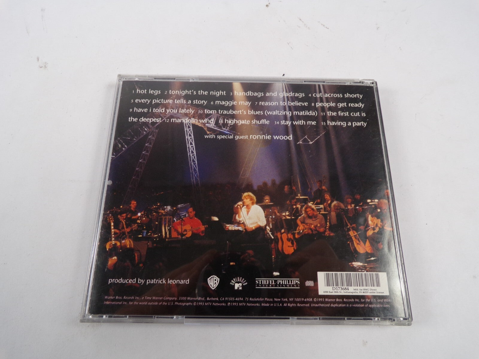 Rod Stewart Unplugged and Seated Hot Legs Tonights the Night Maggie May CD#51