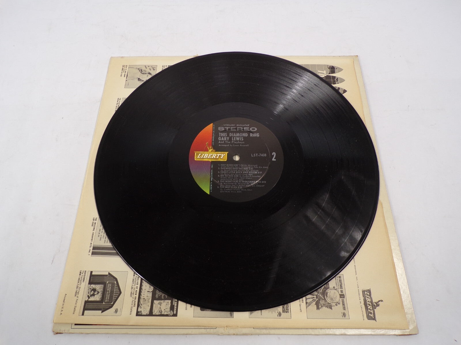 The Diamond Ring Gary Lewis and The Playboys by Leon Russell Vinyl Record