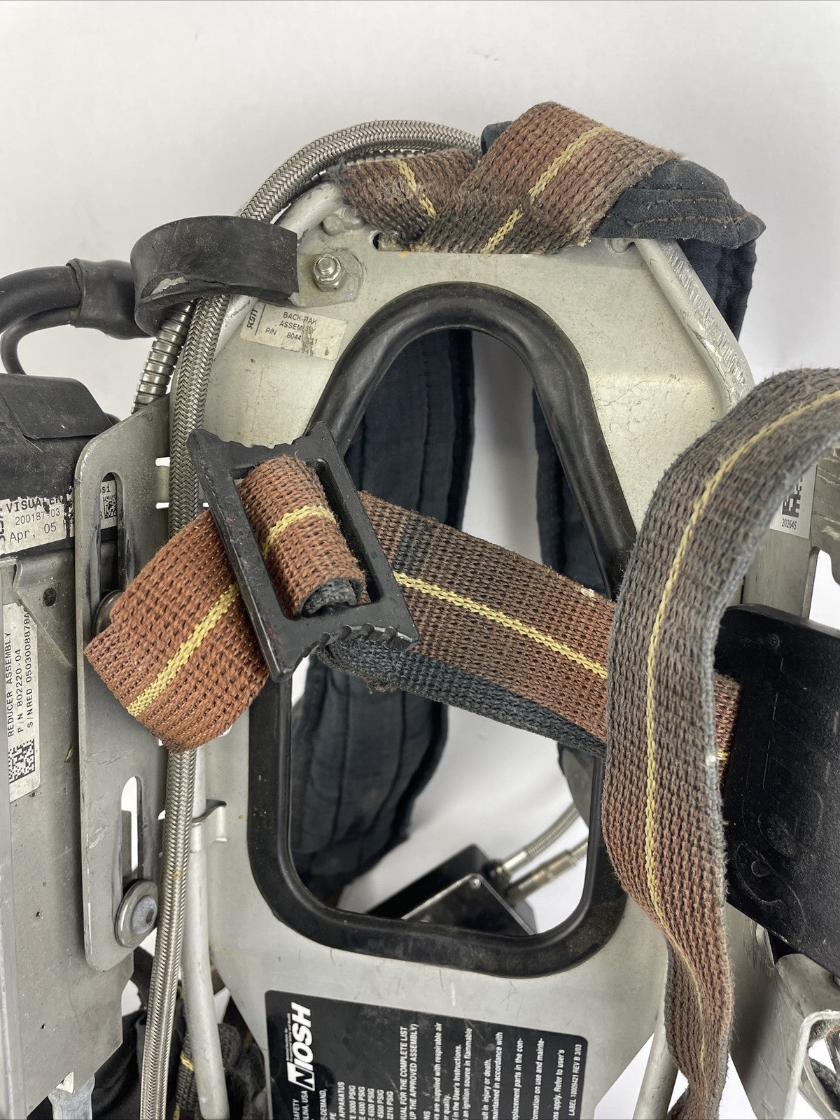 SCOTT SAFETY 4.5 4500 SCBA Air Pack Harness EZ-Flow Air Pak Plus with Sensor L