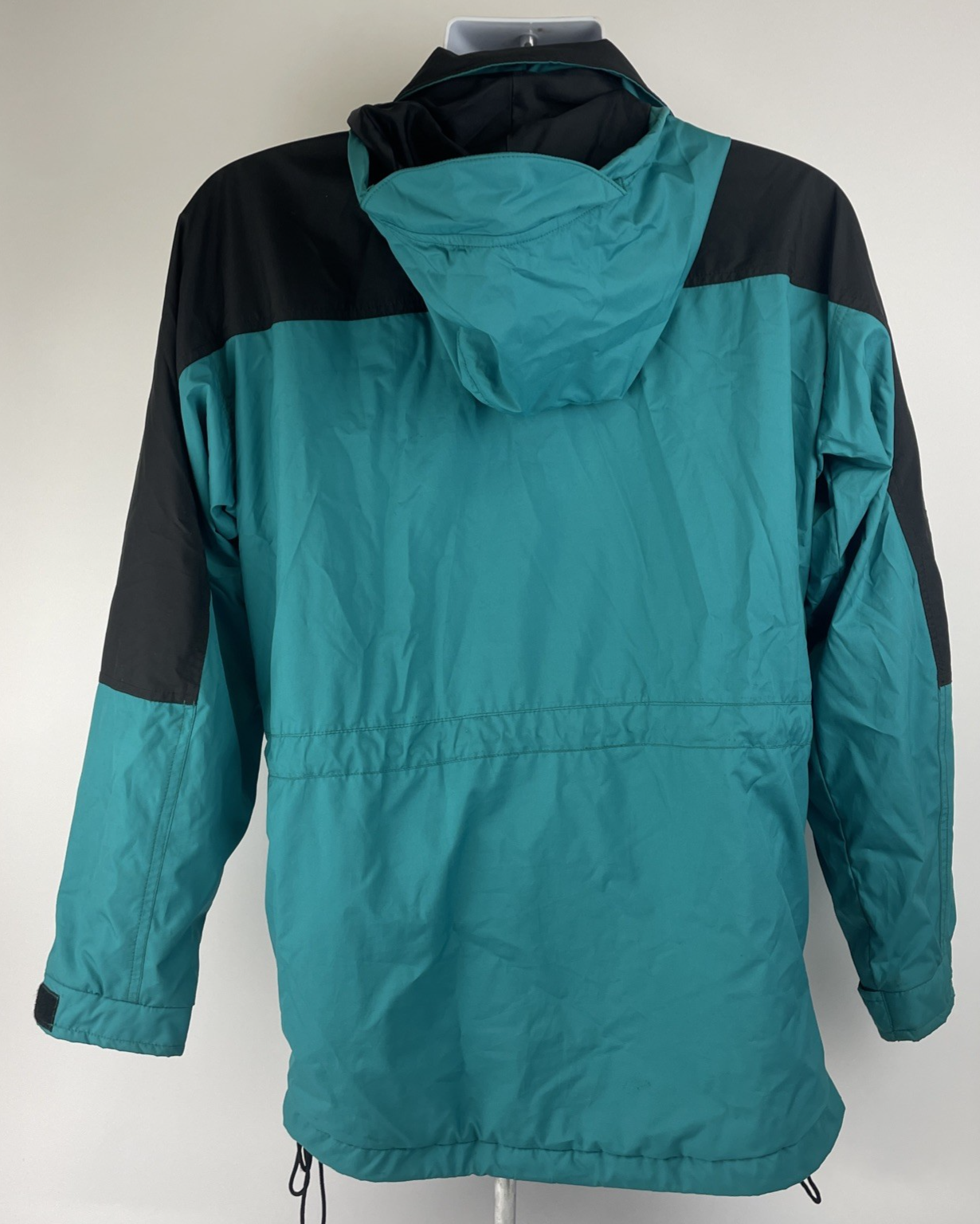 The North Face Hooded Rain Ski Jacket Outer Shell Size Women’s S / P Teal Green