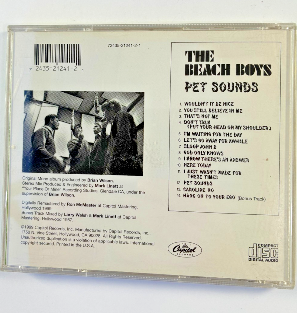 The Beach Boys - Pet Sounds - CD (Capitol 1999 Remaster Stereo & Mono) Album