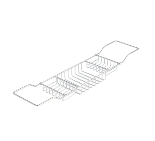 Vasla  Extendable Bath Tub Tray Rack Adjustable Chrome