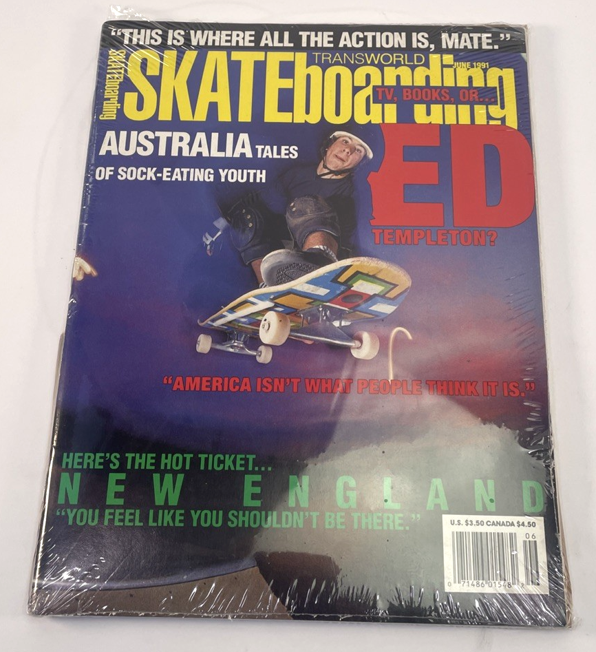 TRANSWORLD SKATEBOARDING MAGAZINE June 1991 Jordan Richter Ed Templeton