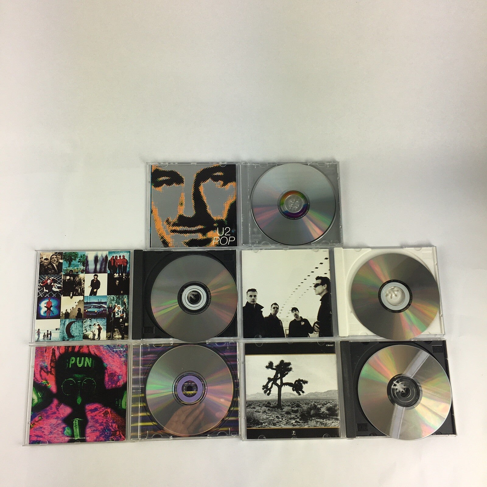 U2: lot of 5 CD - Joshua Tree - POP - Achtung Baby - Zooropa -All that you can't