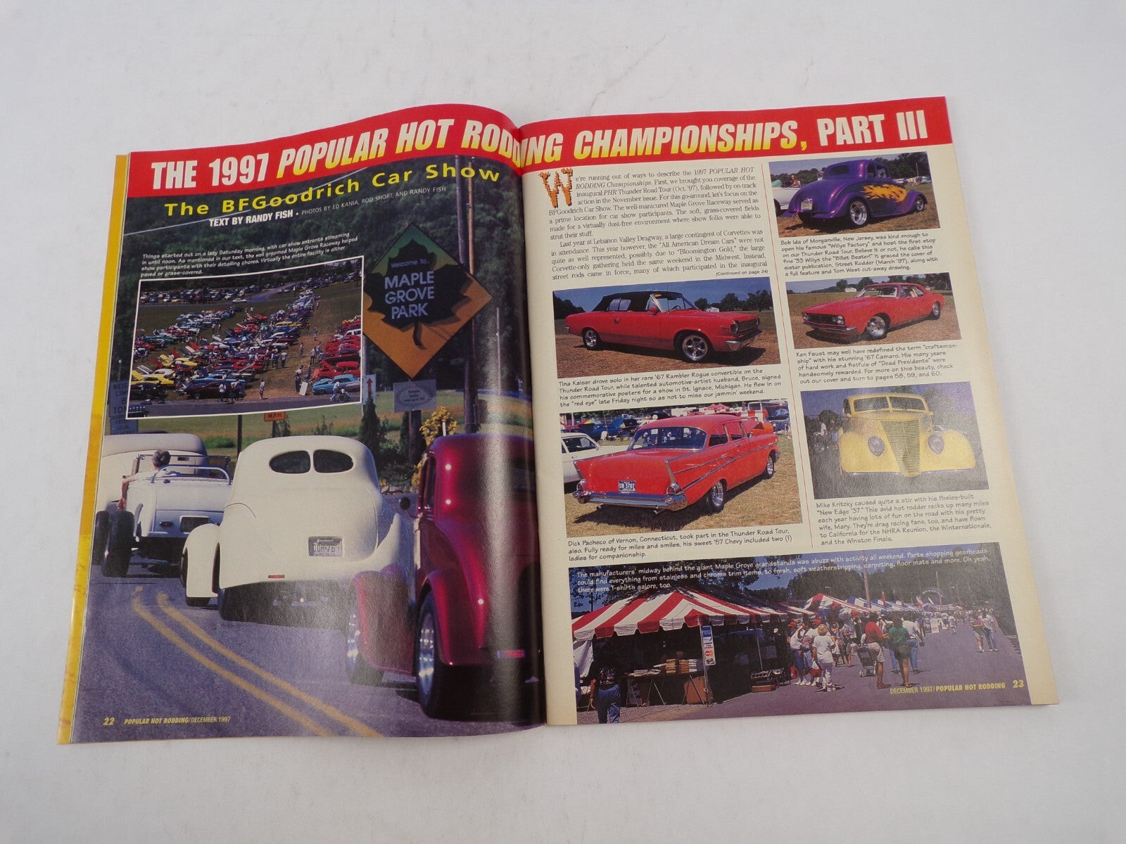 December 1997 Hot Rodding Magazine Doorslammer Action Exclusive Ken Faust Sets