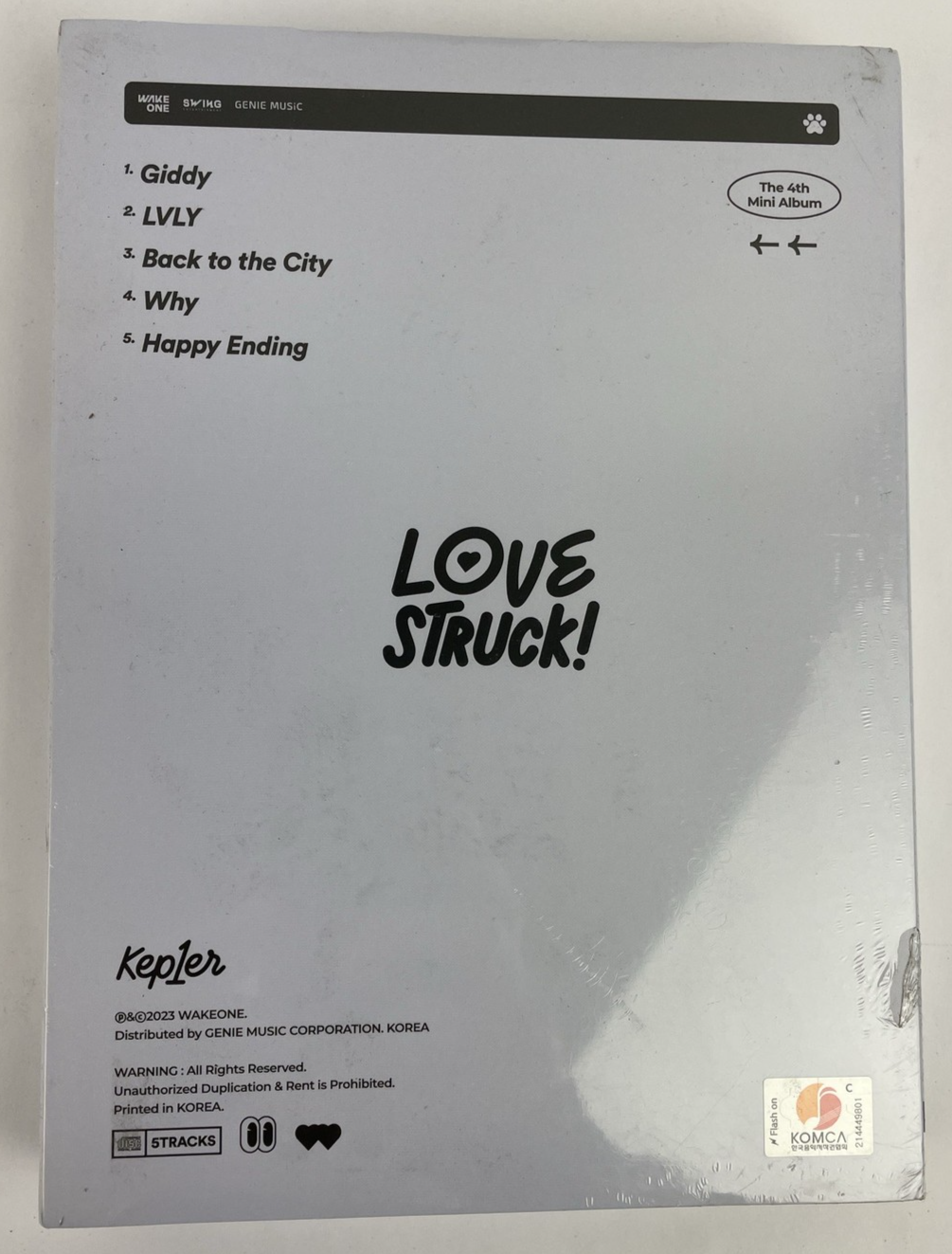 KEP1ER  [ LOVESTRUCK! ] 4th Mini Album / CD+Photo Book+5 Card+Sticker SEALED